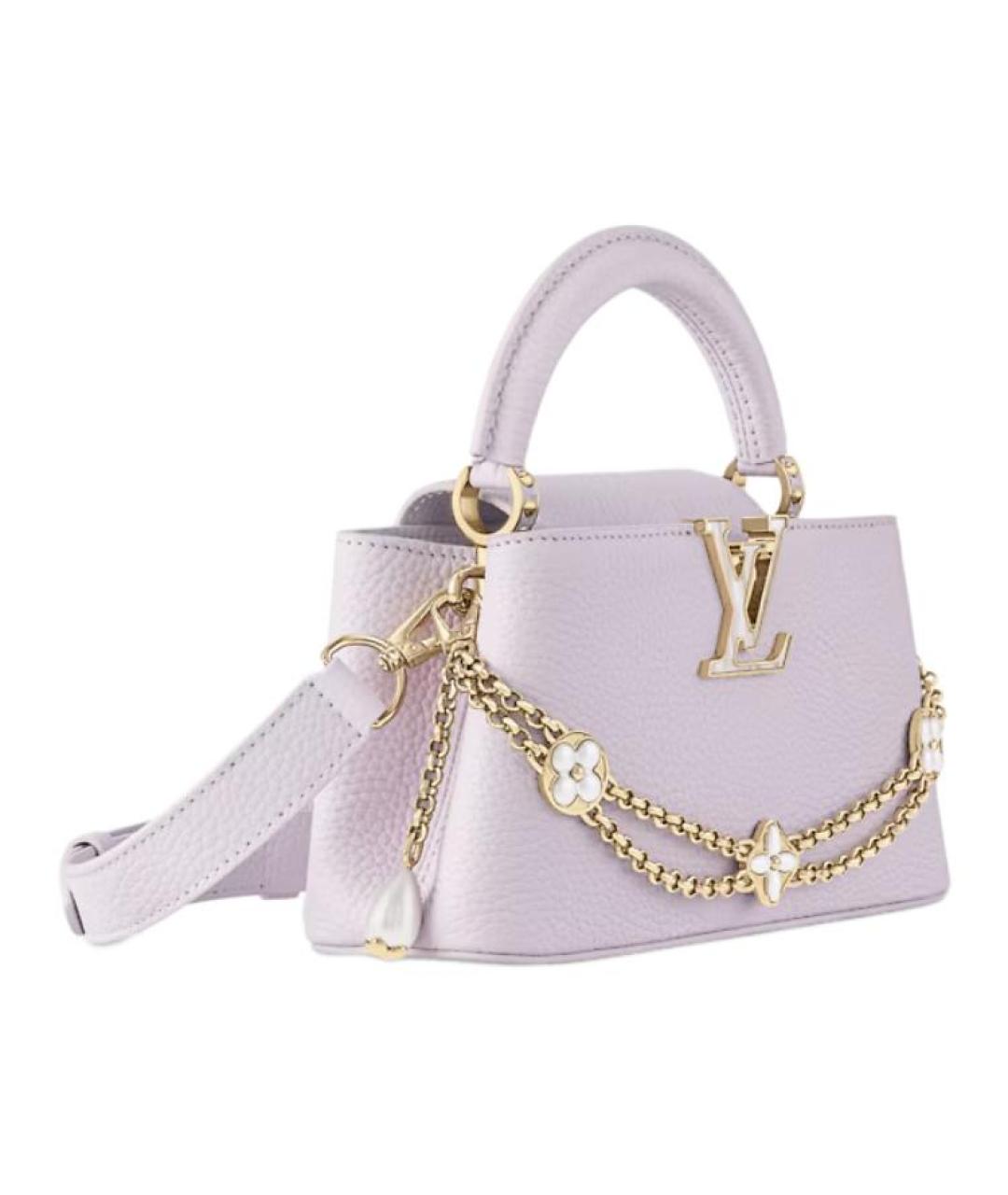 LOUIS VUITTON Розовая кожаная сумка через плечо, фото 2