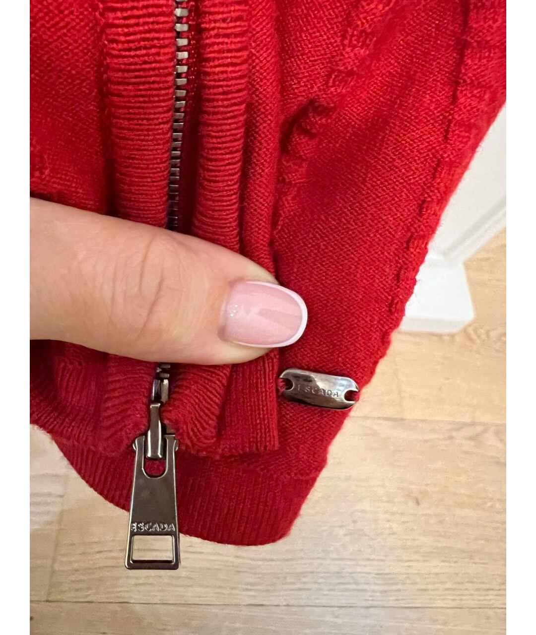 ESCADA Красный шерстяной джемпер / свитер, фото 3