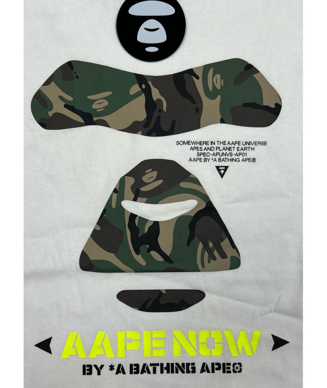BAPE Белая хлопковая футболка, фото 2