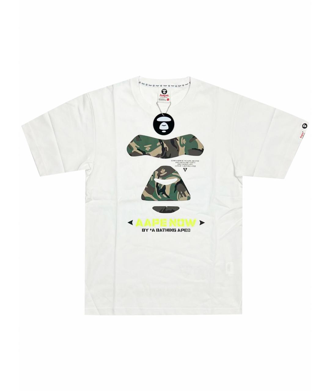 BAPE Белая хлопковая футболка, фото 1