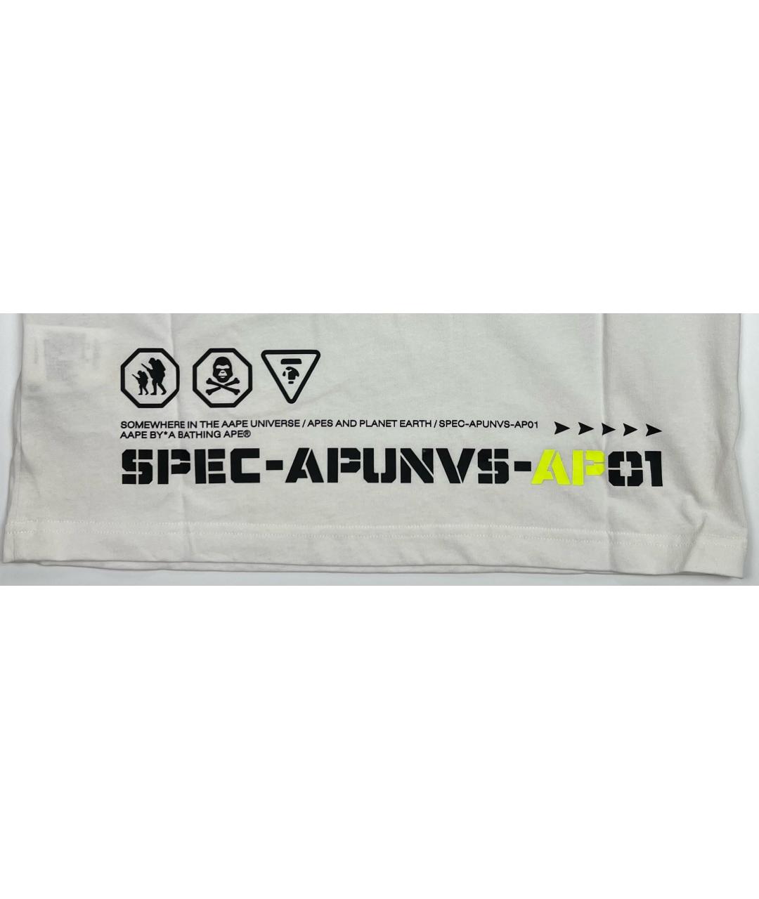 BAPE Белая хлопковая футболка, фото 4