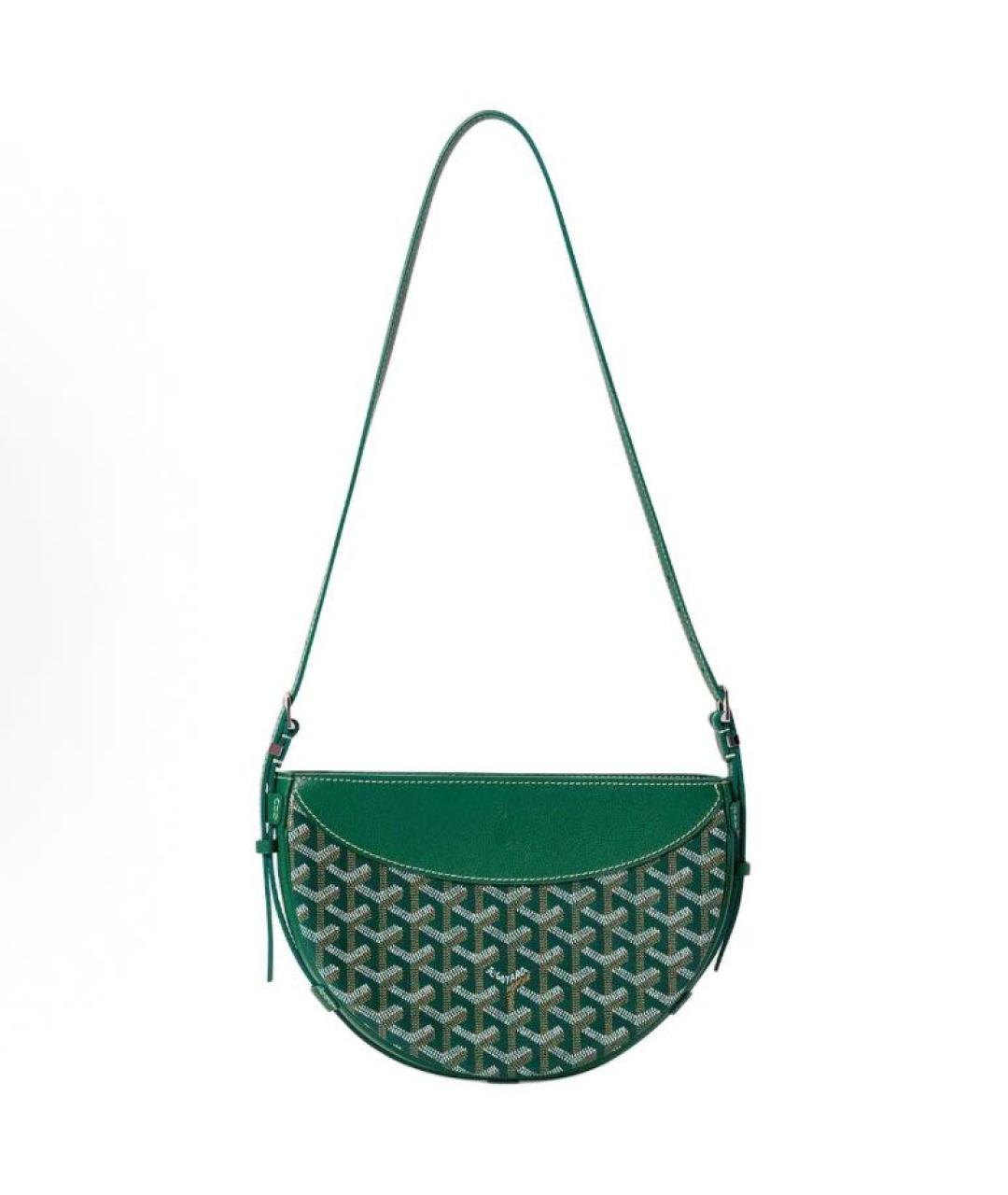 GOYARD Зеленая кожаная сумка через плечо, фото 4