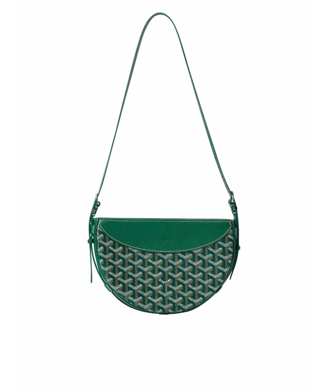 GOYARD Зеленая кожаная сумка через плечо, фото 1