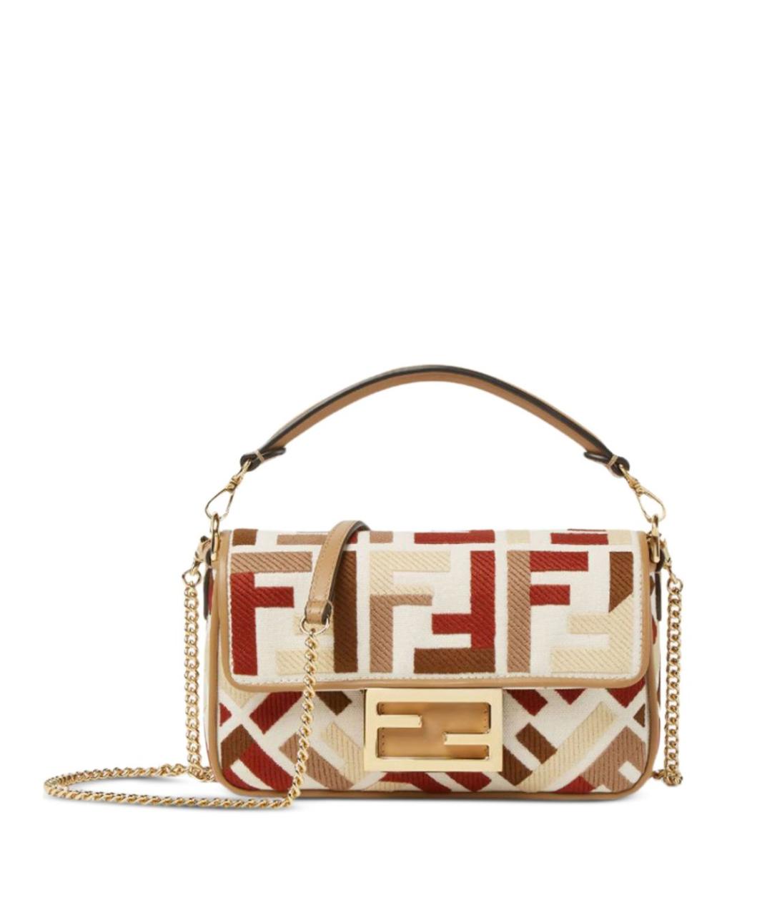 FENDI Мульти жаккардовая сумка через плечо, фото 1