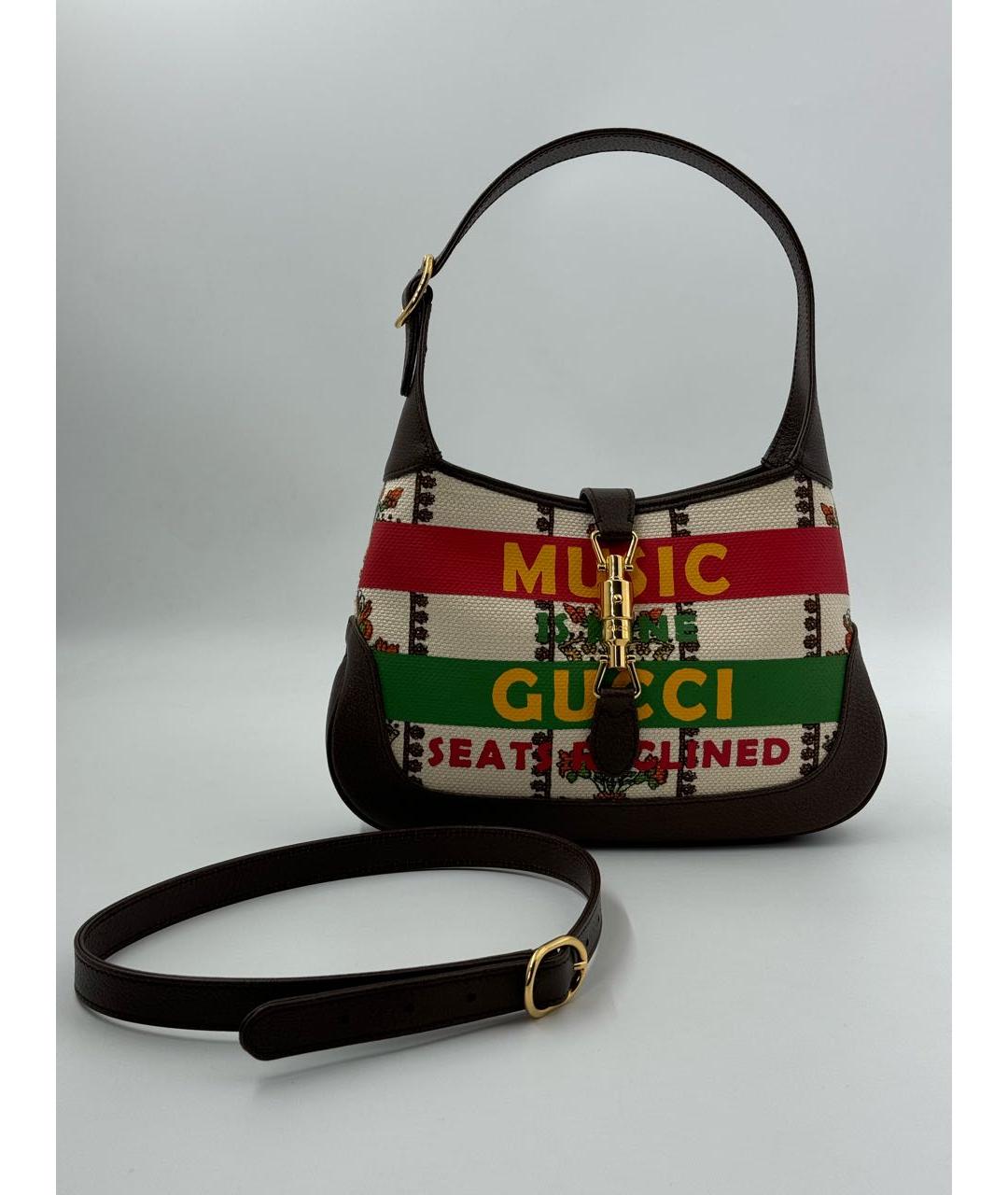 GUCCI Мульти тканевая сумка с короткими ручками, фото 9