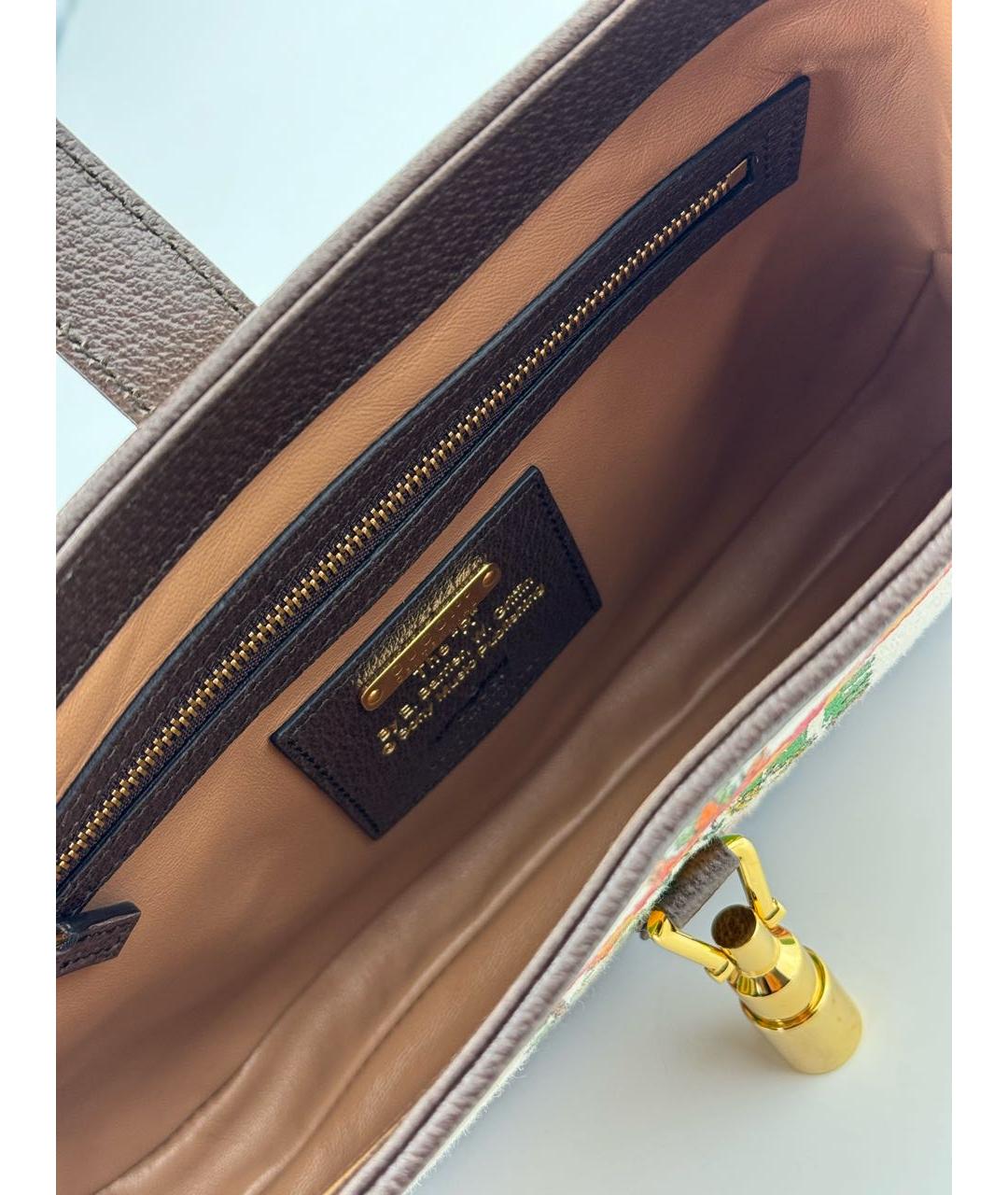 GUCCI Мульти тканевая сумка с короткими ручками, фото 3