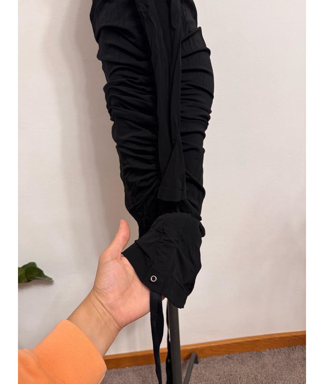 DION LEE Черное вискозное повседневное платье, фото 4
