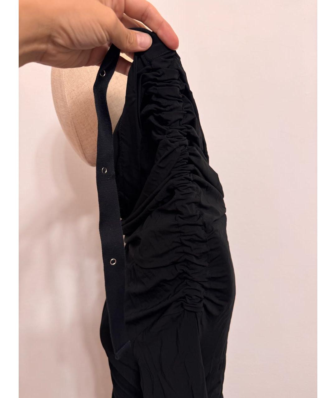 DION LEE Черное вискозное повседневное платье, фото 3