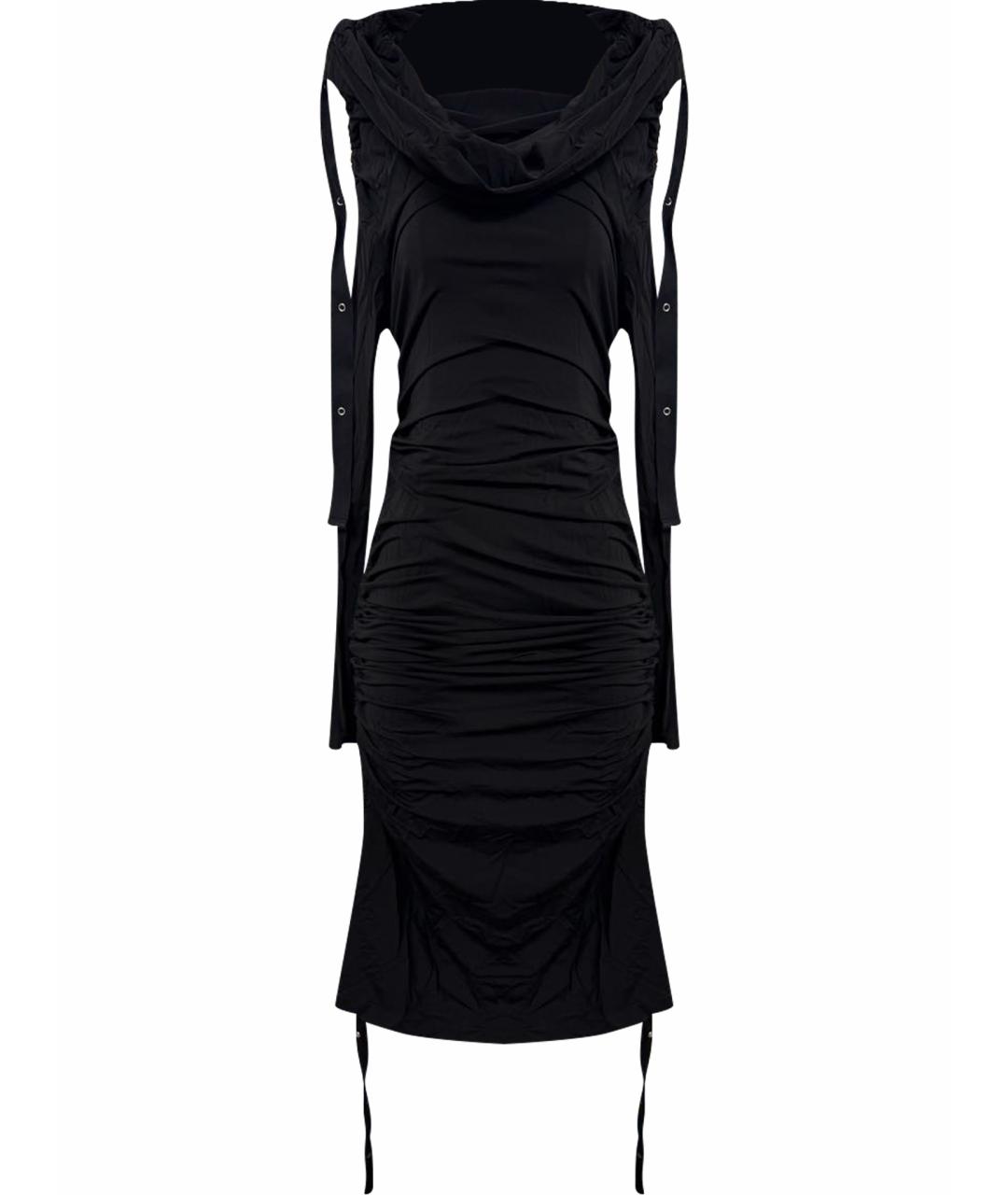 DION LEE Черное вискозное повседневное платье, фото 1