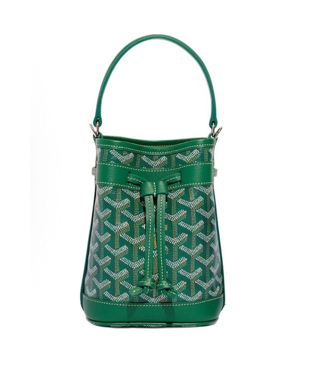 GOYARD Зеленая кожаная сумка через плечо, фото 1