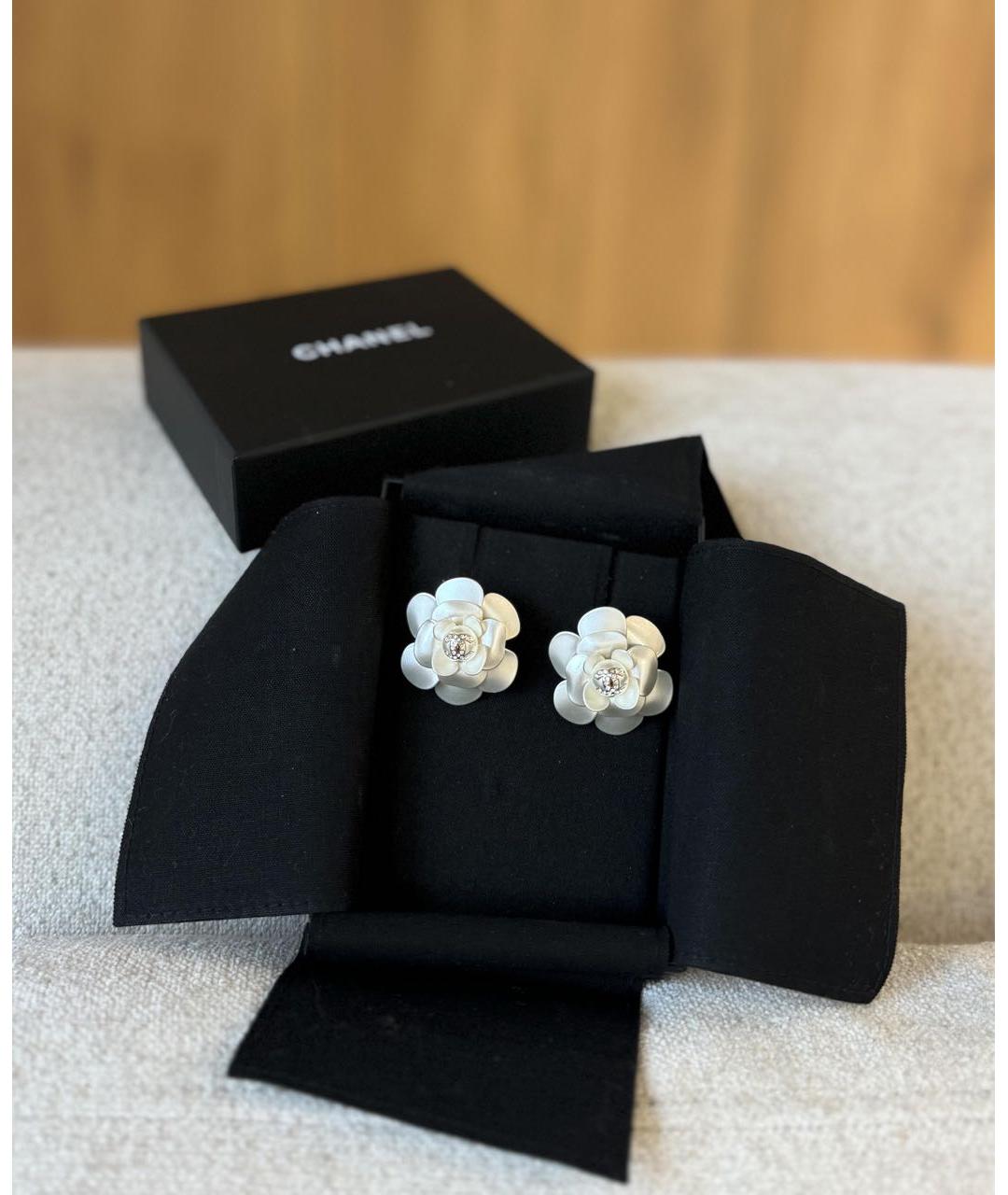 CHANEL Серебряные серьги, фото 3