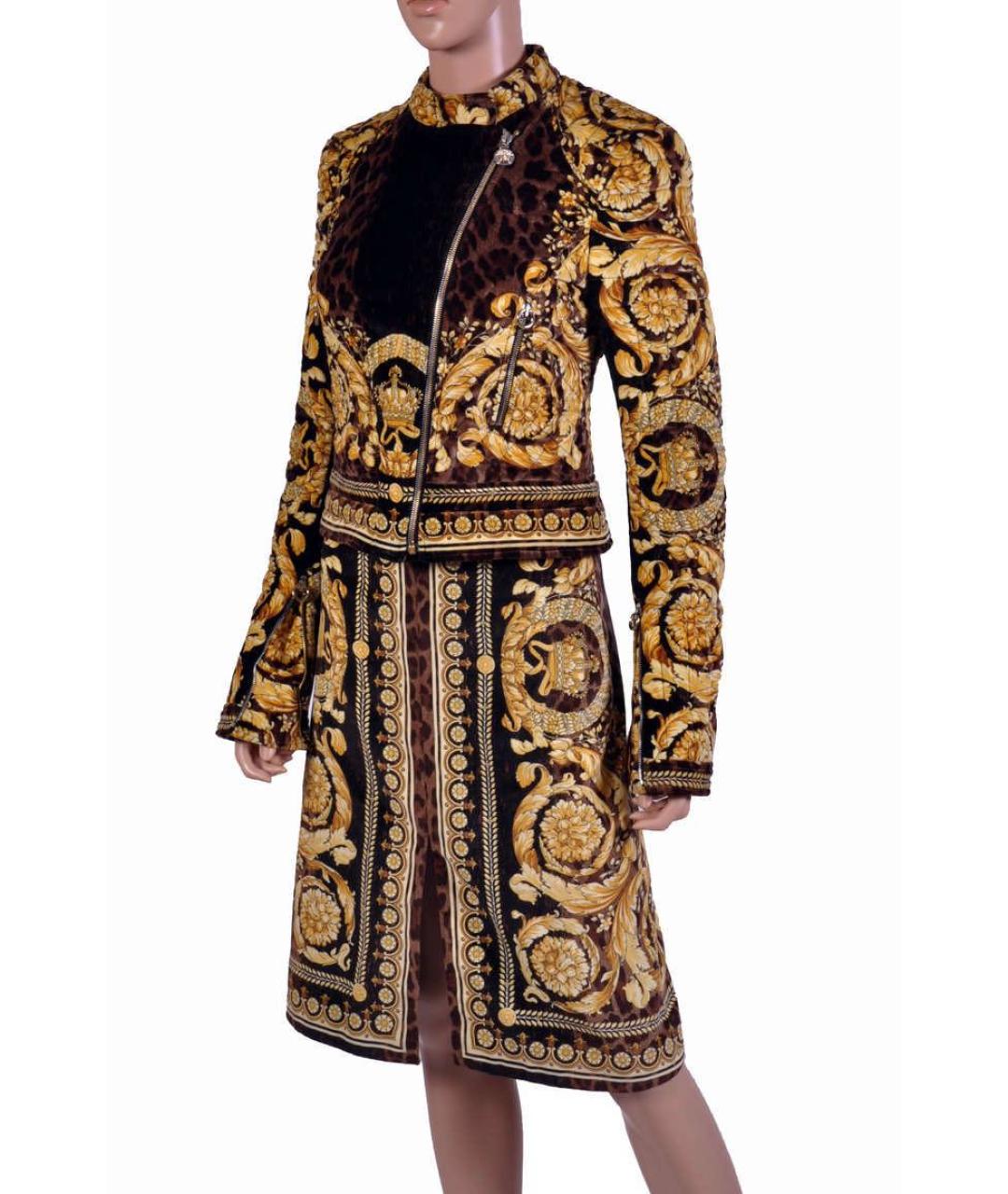 VERSACE Хлопковая юбка миди, фото 5