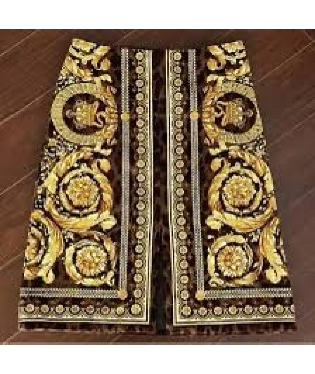 VERSACE Хлопковая юбка миди, фото 6