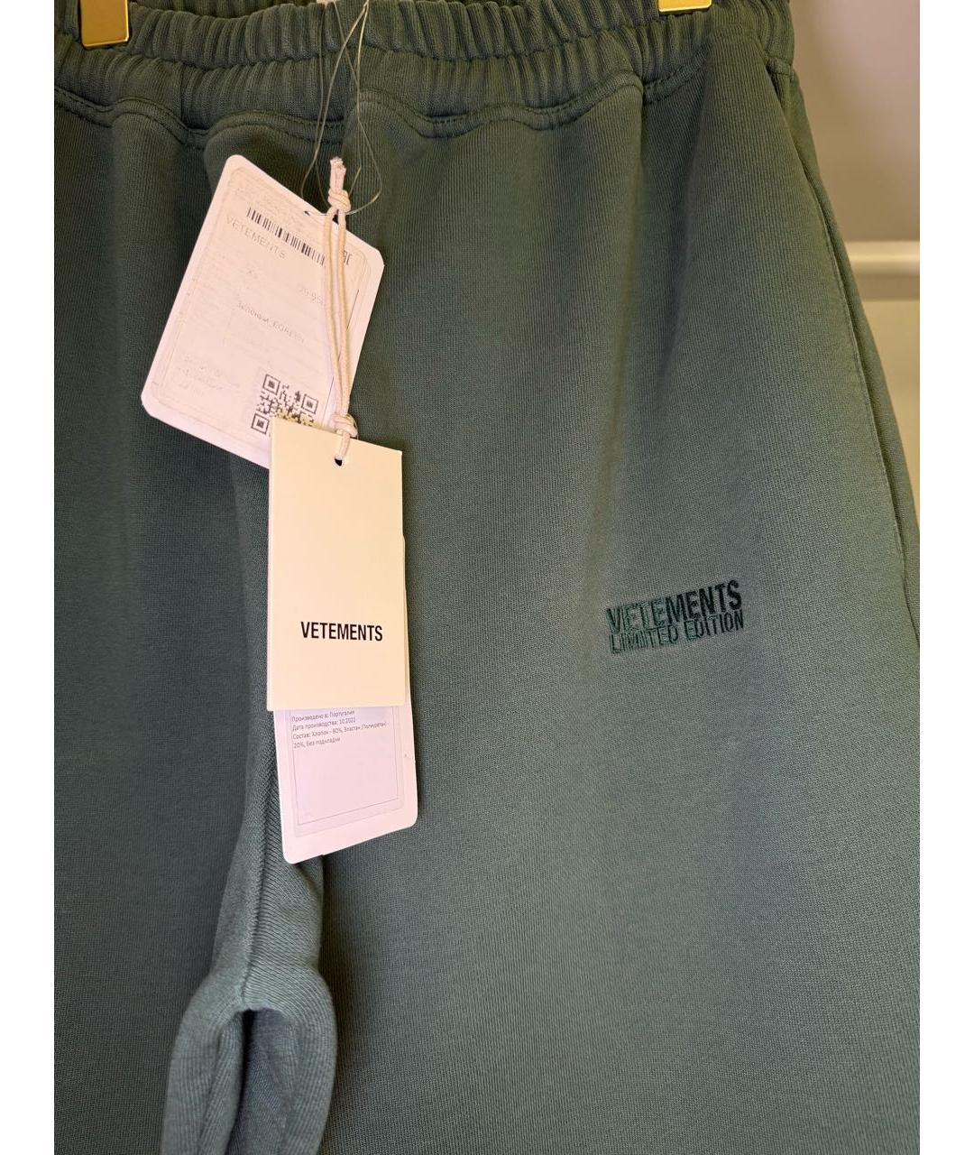 VETEMENTS Зеленый хлопковый спортивные костюмы, фото 4