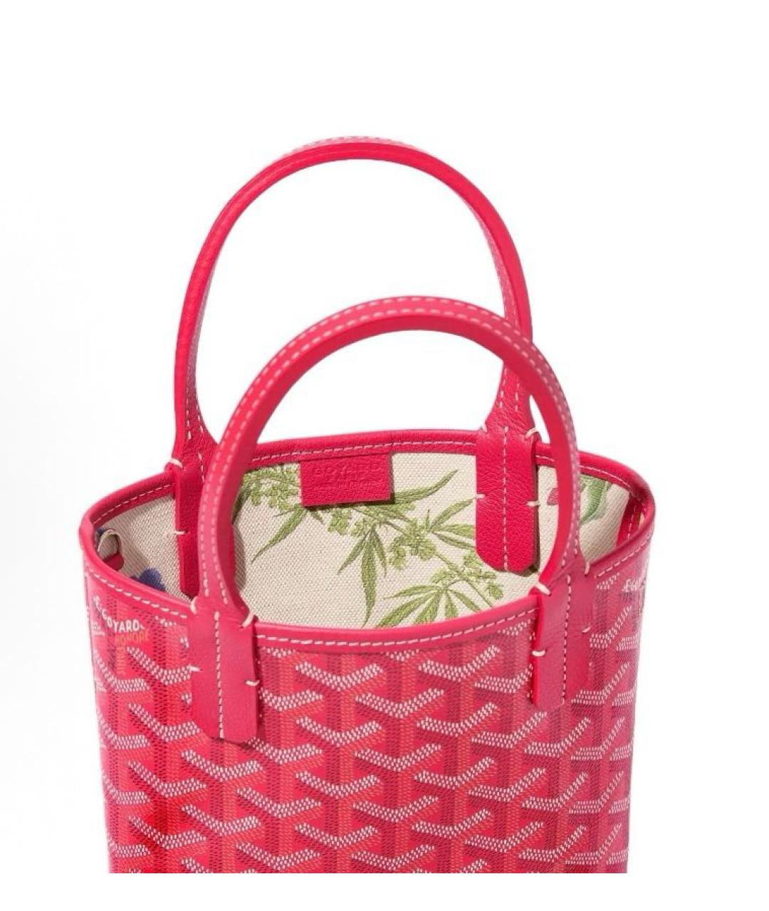 GOYARD Фуксия кожаная сумка через плечо, фото 2