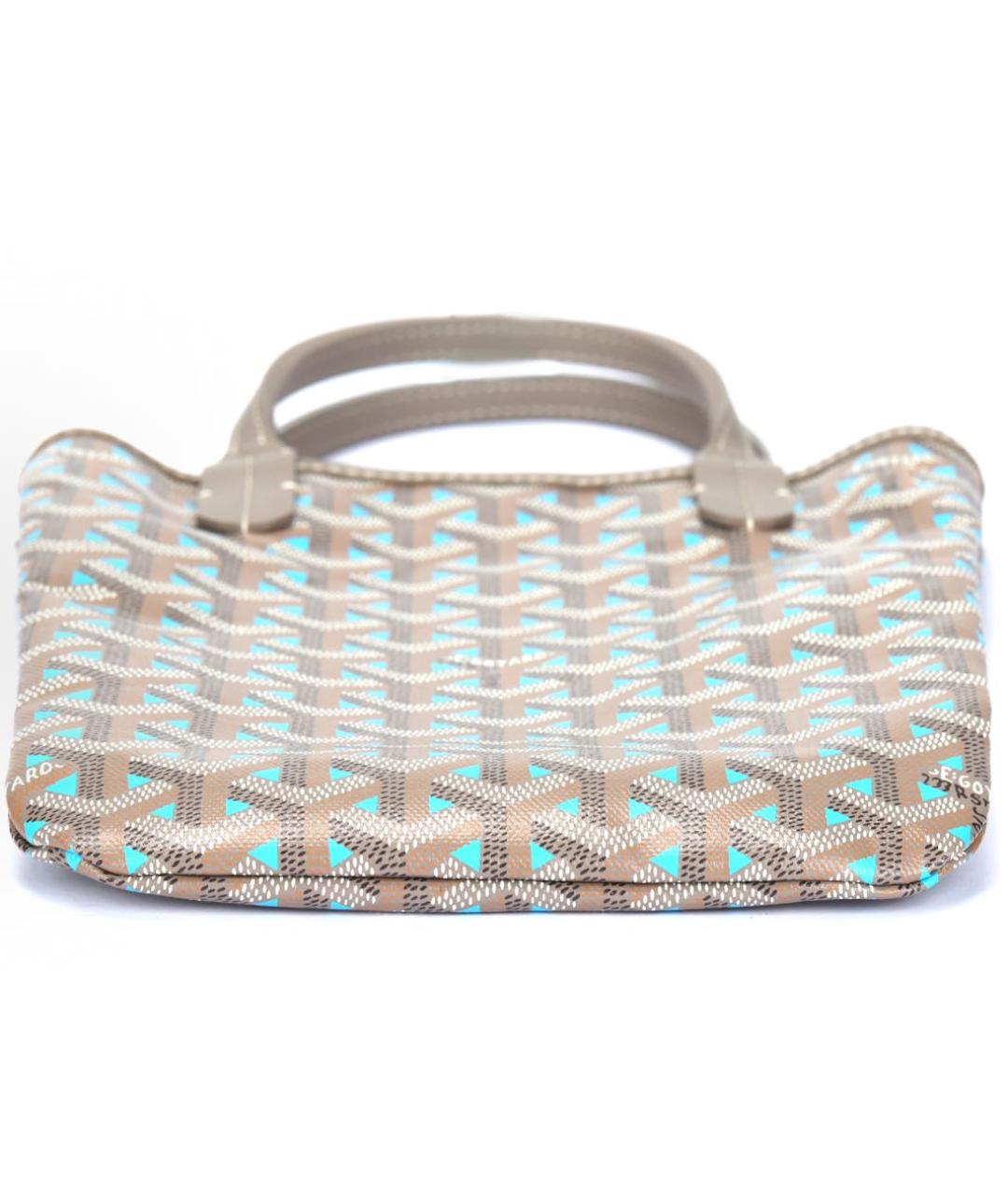 GOYARD Бежевая кожаная сумка через плечо, фото 3