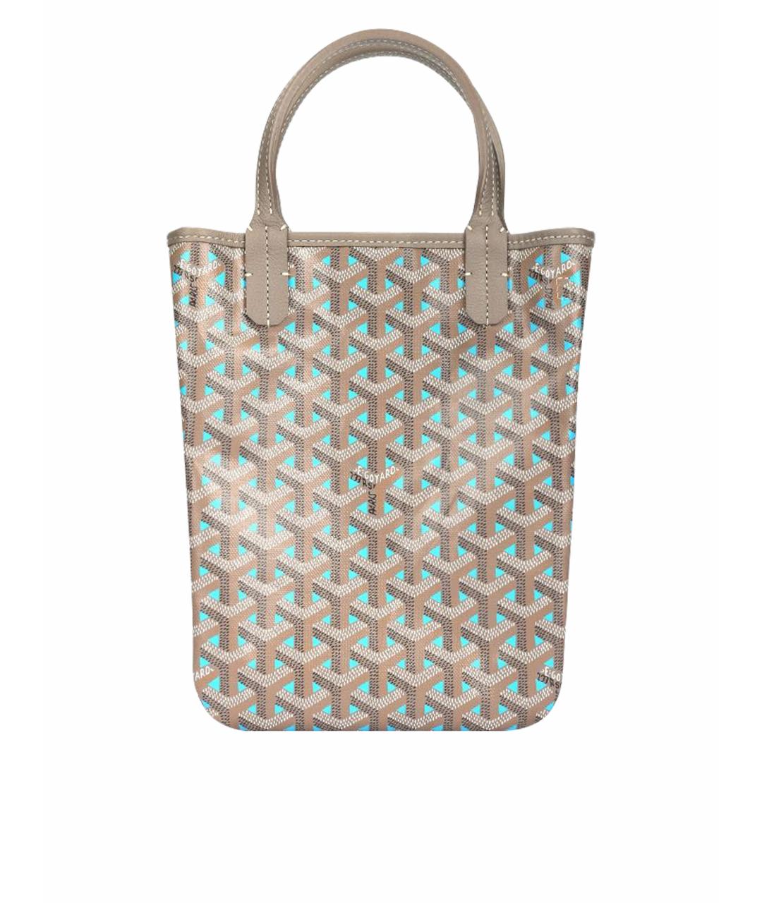 GOYARD Бежевая кожаная сумка через плечо, фото 1