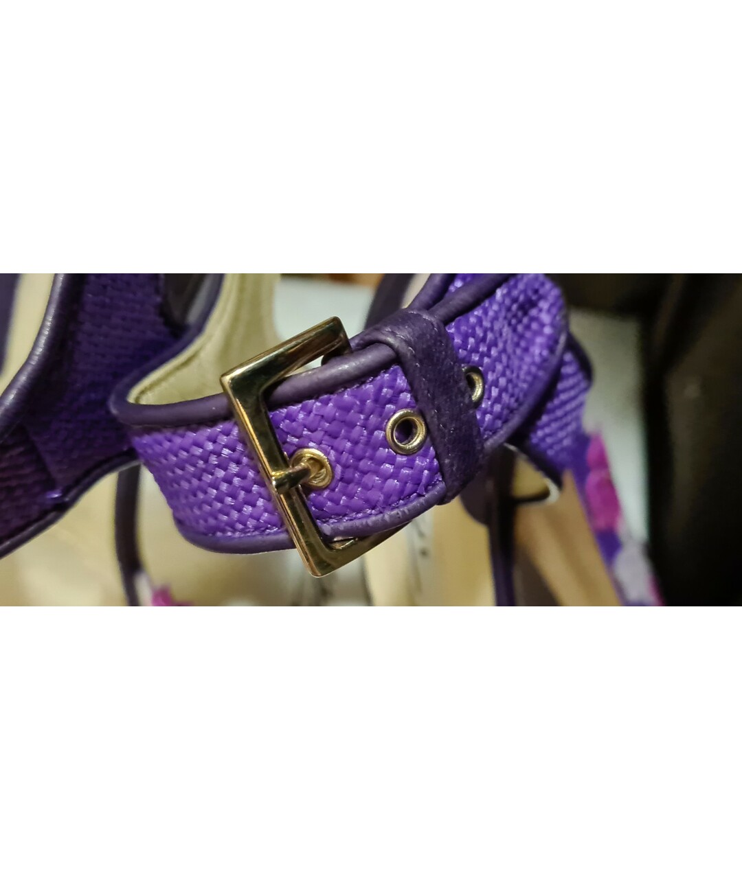 BRIAN ATWOOD Фиолетовые текстильные босоножки, фото 7