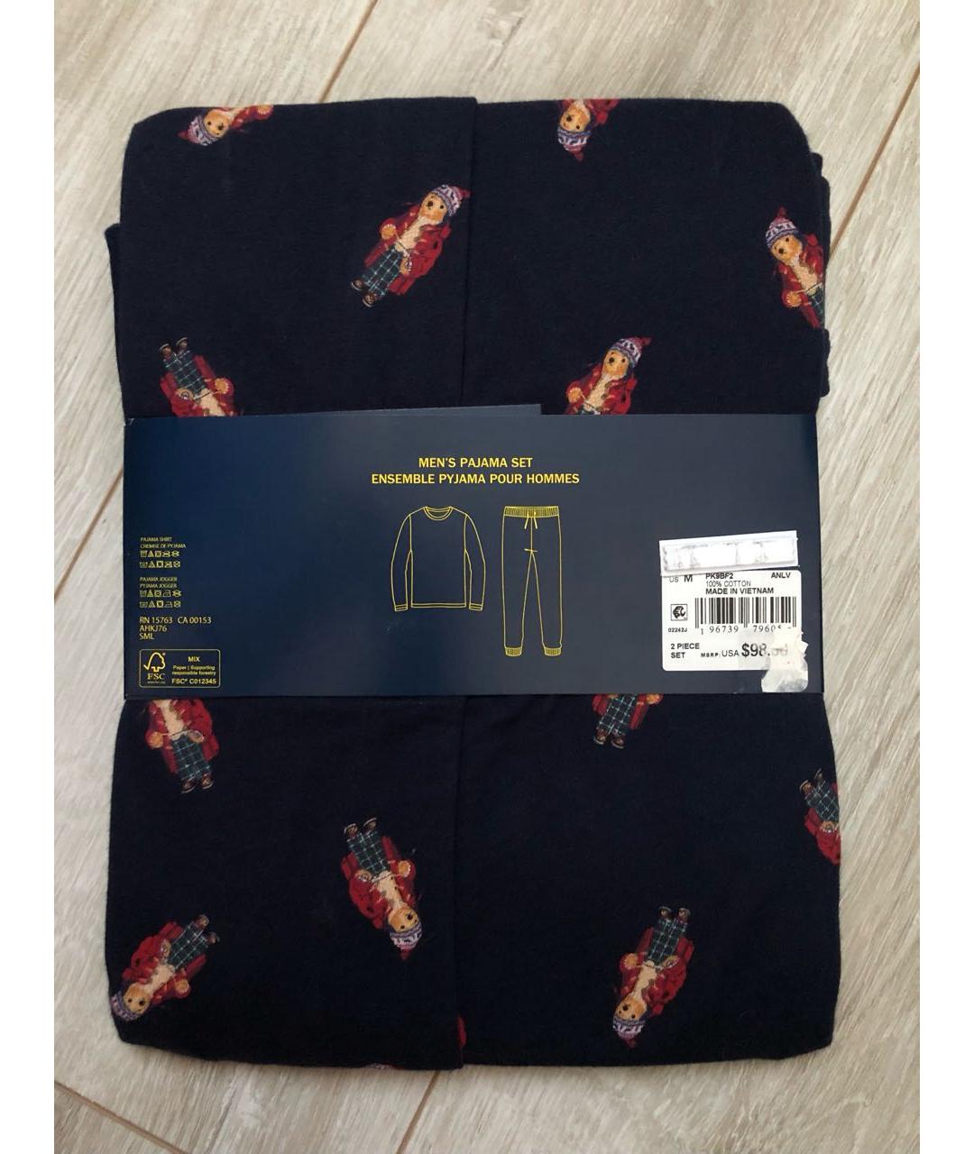 POLO RALPH LAUREN Темно-синяя пижама, фото 8