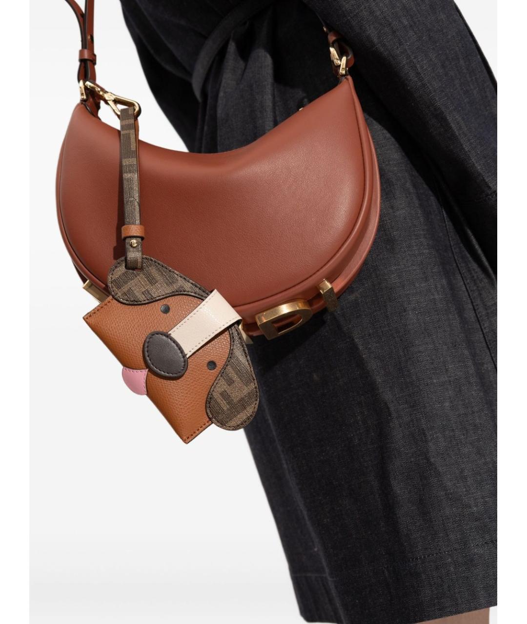 FENDI Коричневый кожаный кошелек, фото 2