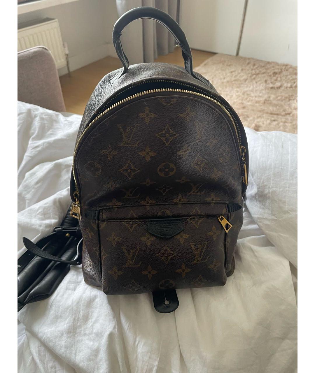 LOUIS VUITTON Коричневый кожаный рюкзак, фото 4