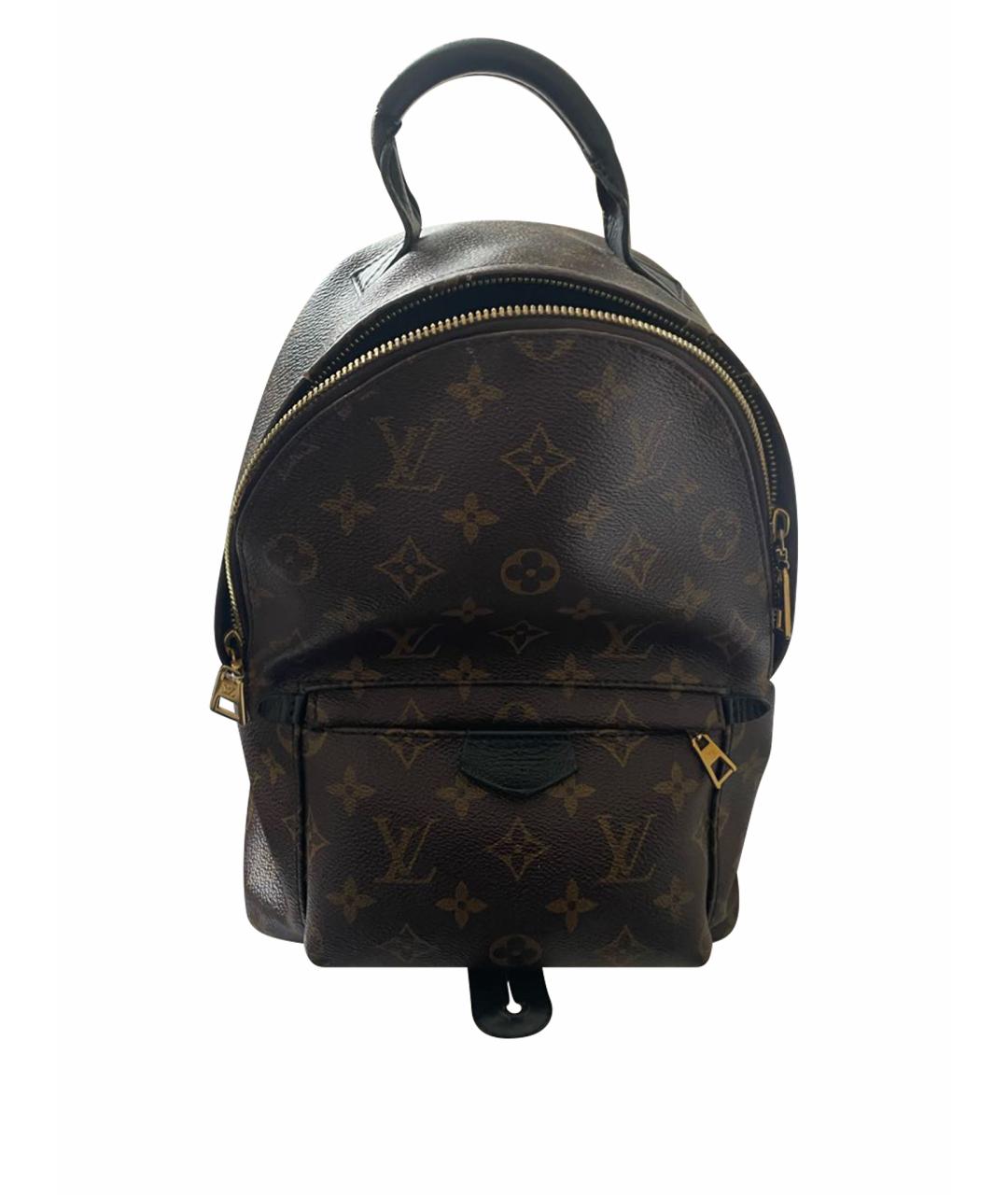 LOUIS VUITTON Коричневый кожаный рюкзак, фото 1