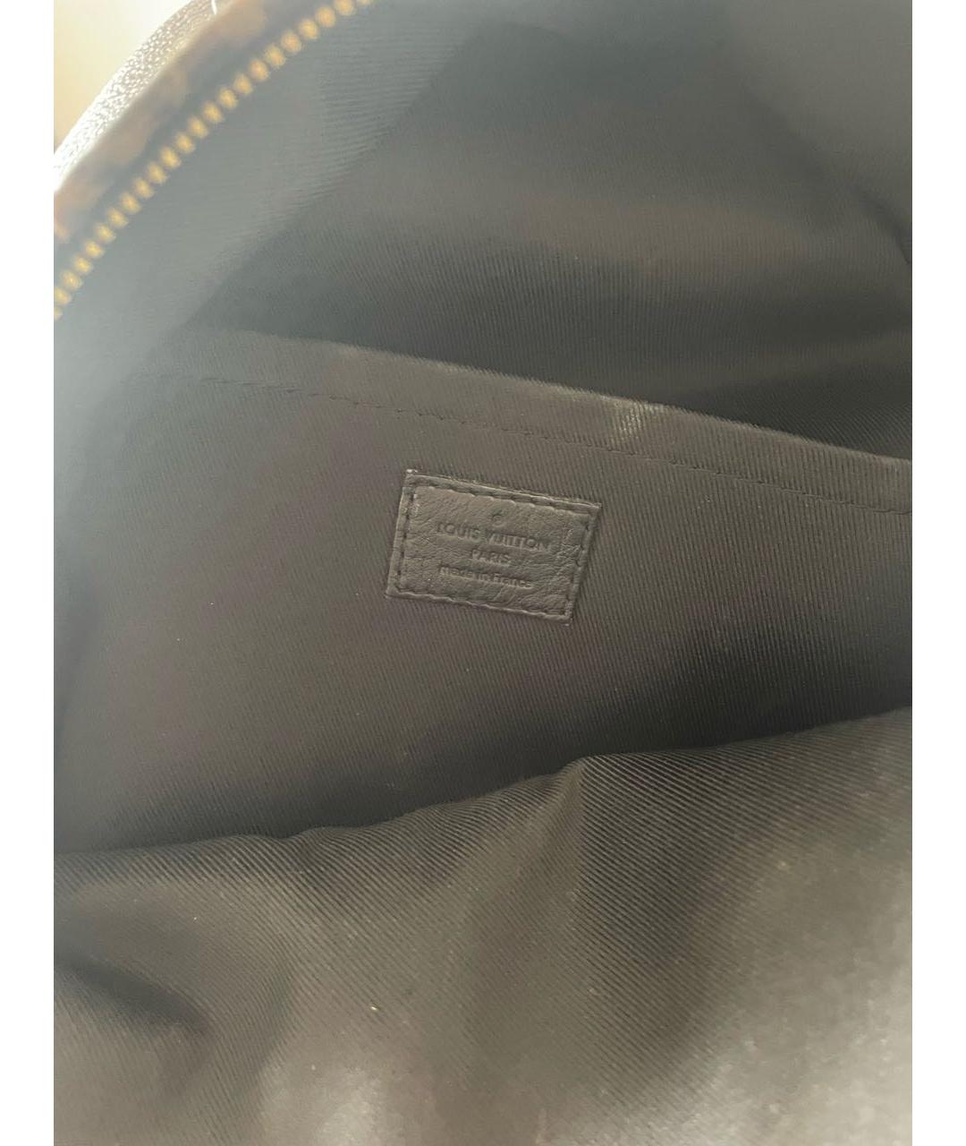 LOUIS VUITTON Коричневый кожаный рюкзак, фото 2