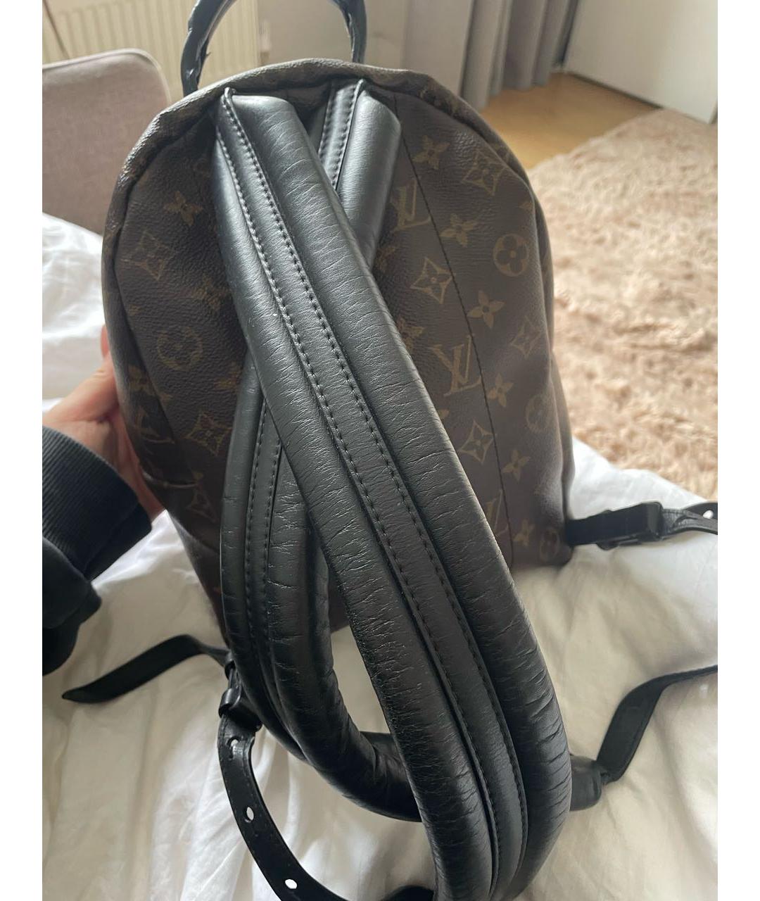LOUIS VUITTON Коричневый кожаный рюкзак, фото 3