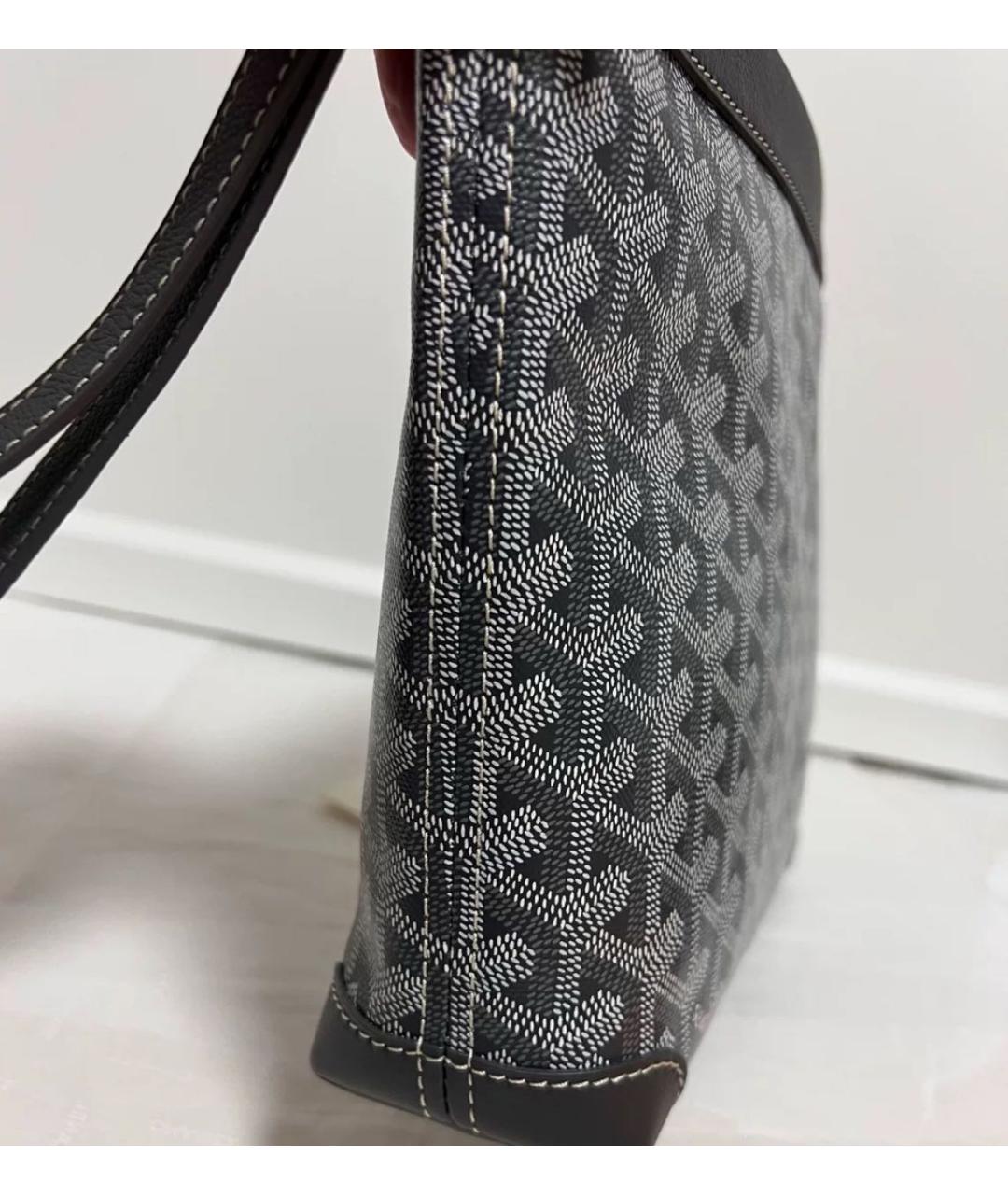 GOYARD Серая кожаная папка для документов, фото 4