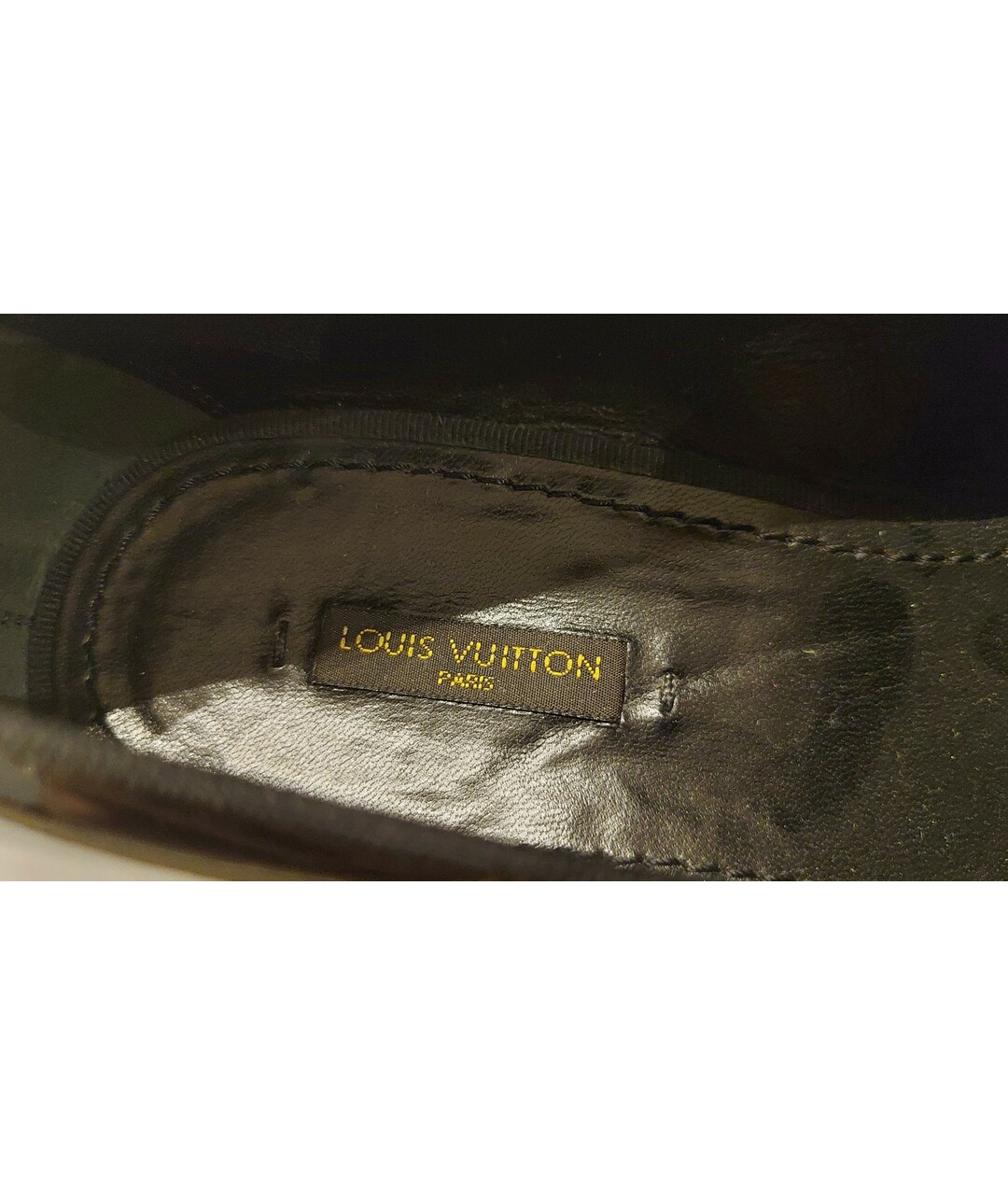 LOUIS VUITTON PRE-OWNED Черные лоферы из лакированной кожи, фото 6
