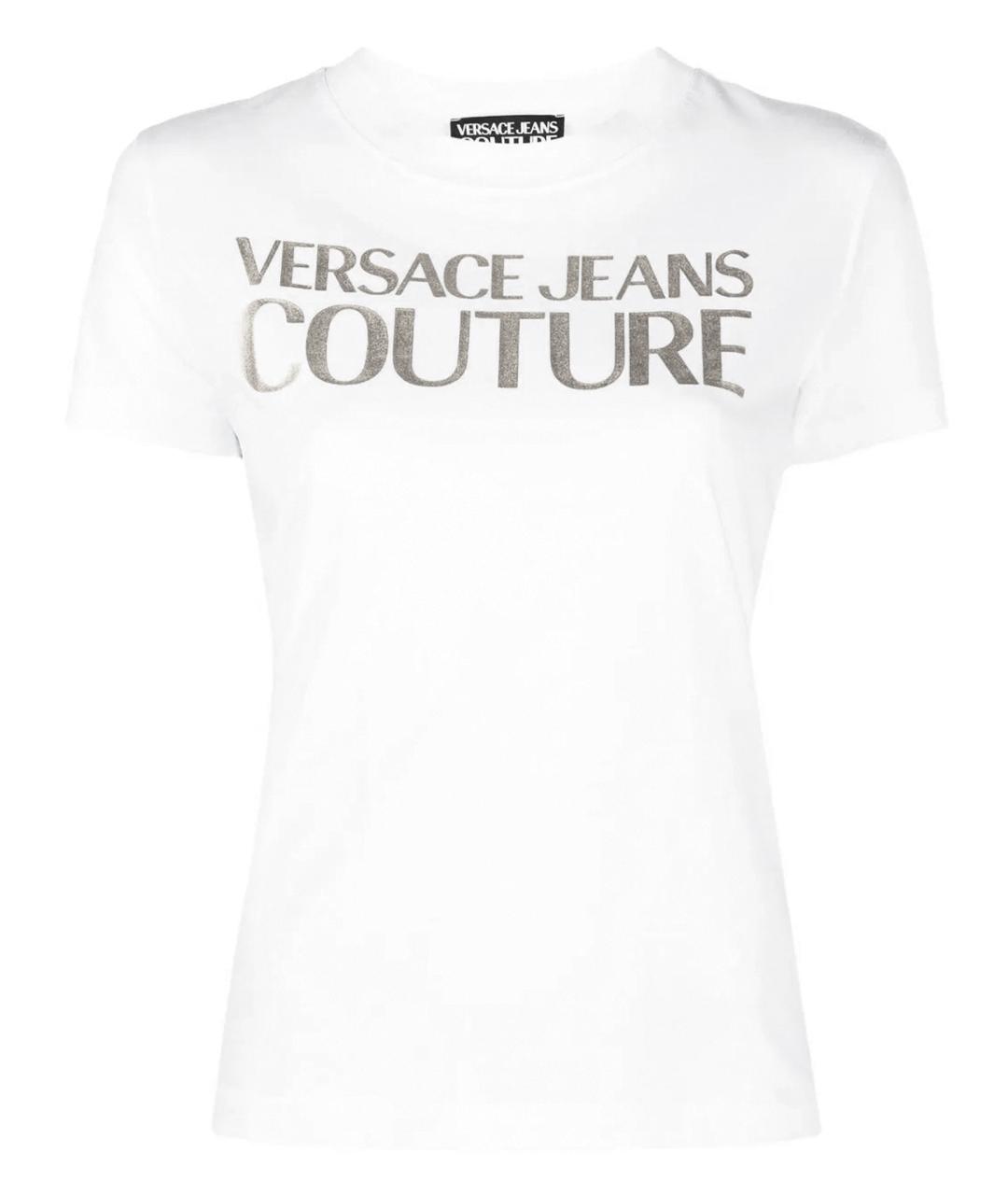 VERSACE JEANS COUTURE Белая хлопковая футболка, фото 1