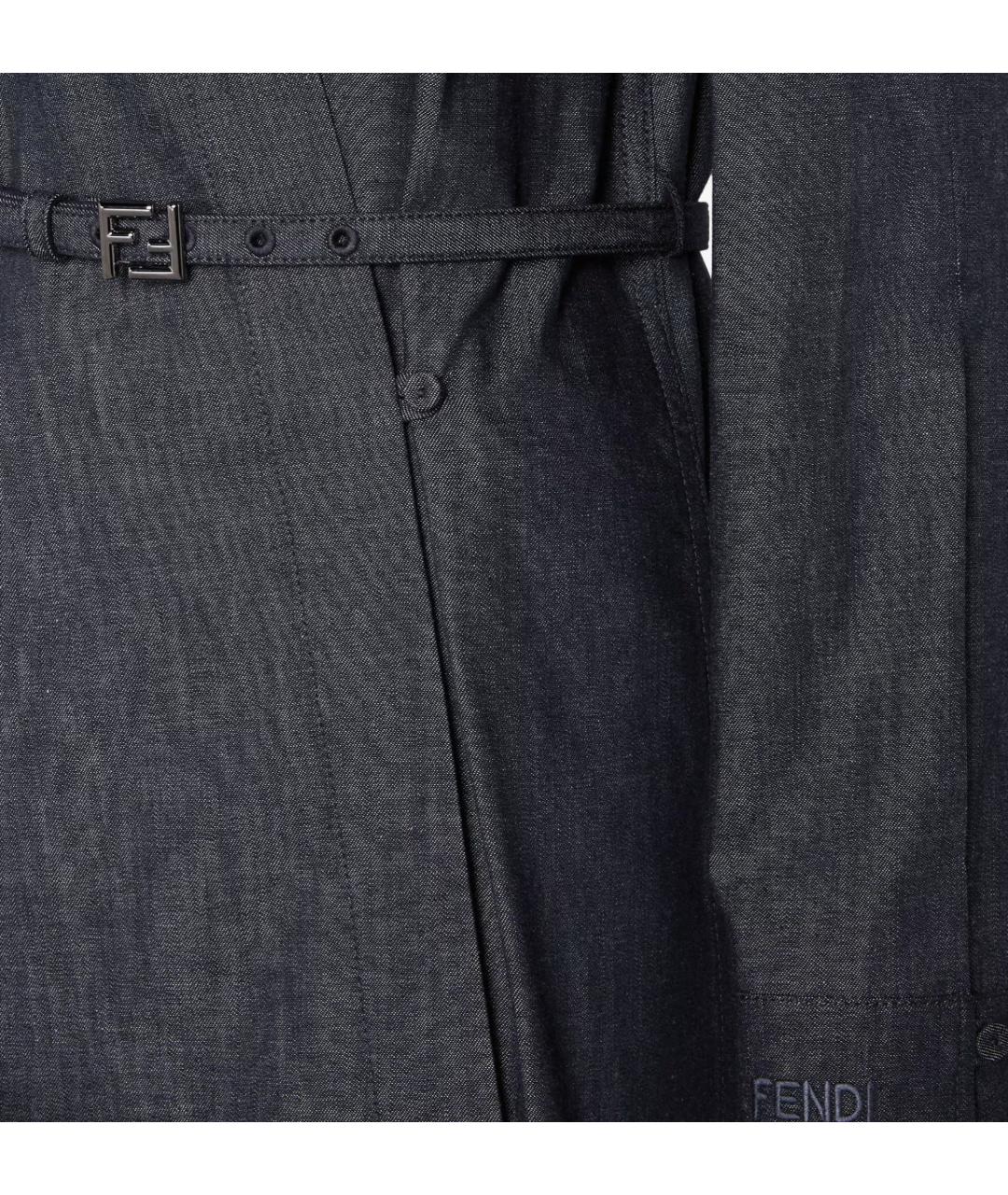 FENDI Темно-синее хлопковое платье, фото 3