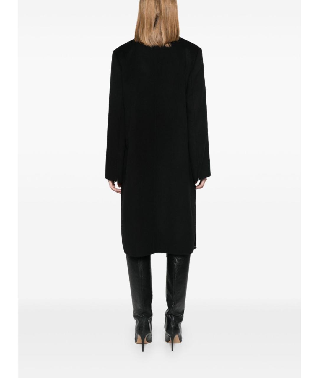 FENDI Черное шерстяное пальто, фото 4