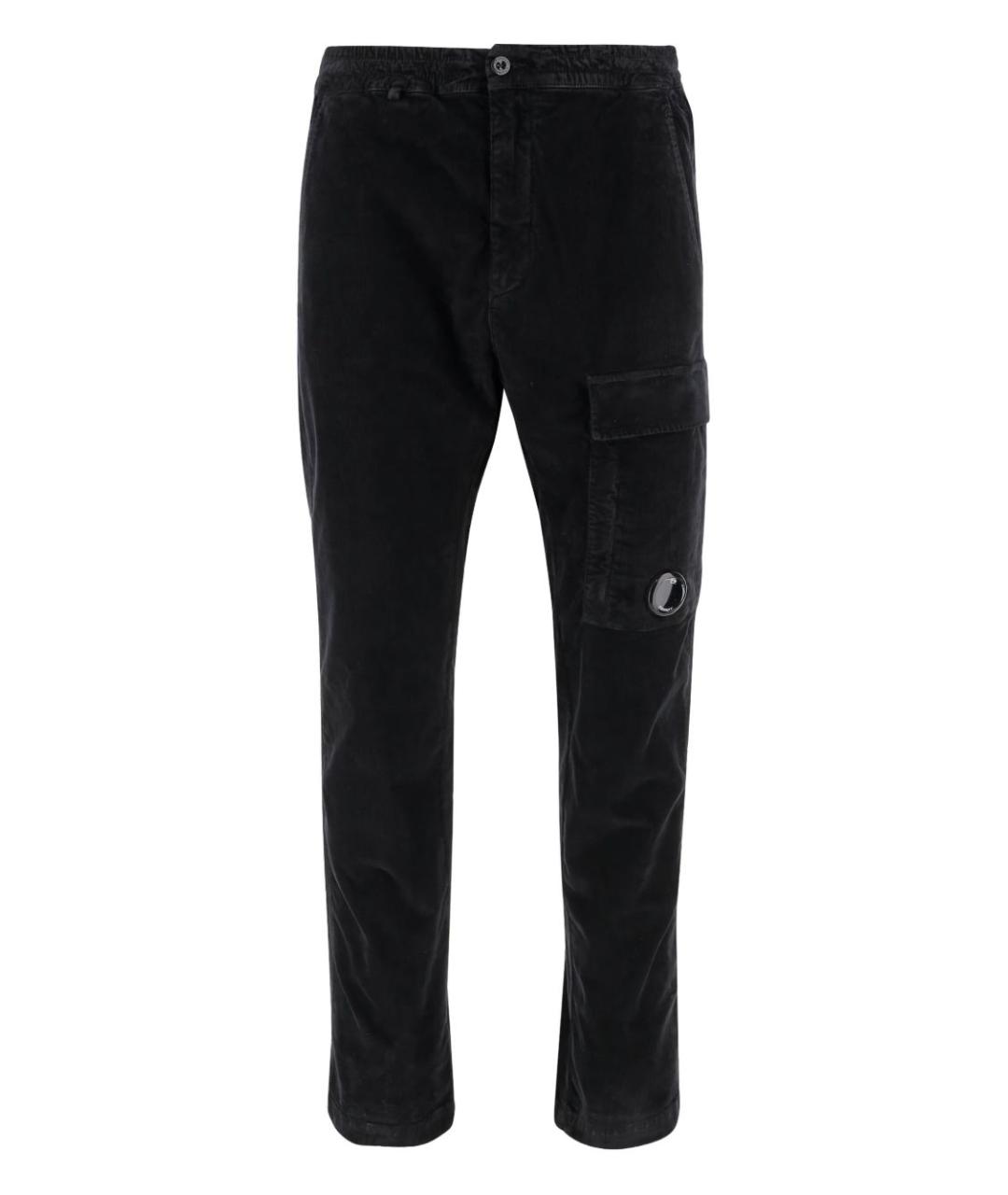 CP COMPANY Черные хлопковые повседневные брюки, фото 1