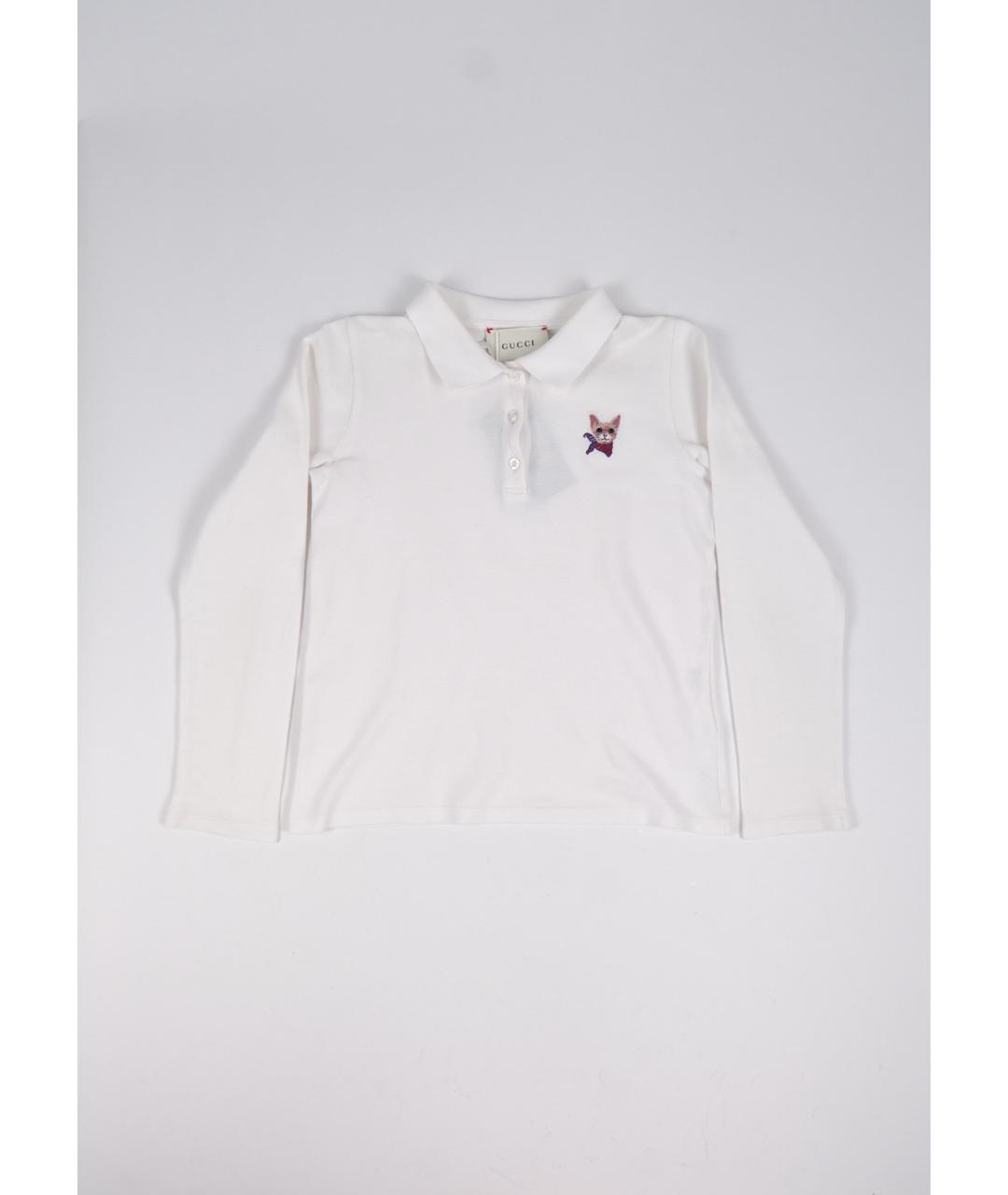 GUCCI KIDS Белый хлопковый детская футболка / топ, фото 5