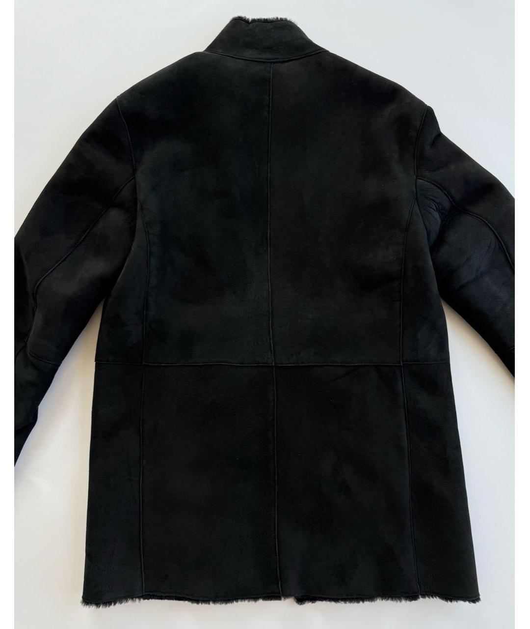 EMPORIO ARMANI Черная замшевая дубленка/шуба, фото 7
