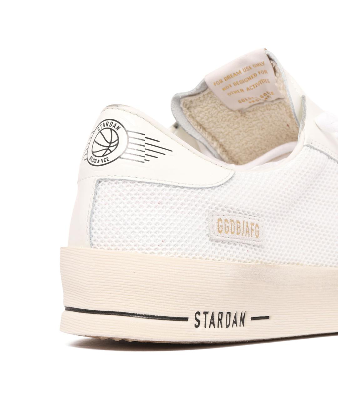 GOLDEN GOOSE DELUXE BRAND Белые текстильные низкие кроссовки / кеды, фото 4