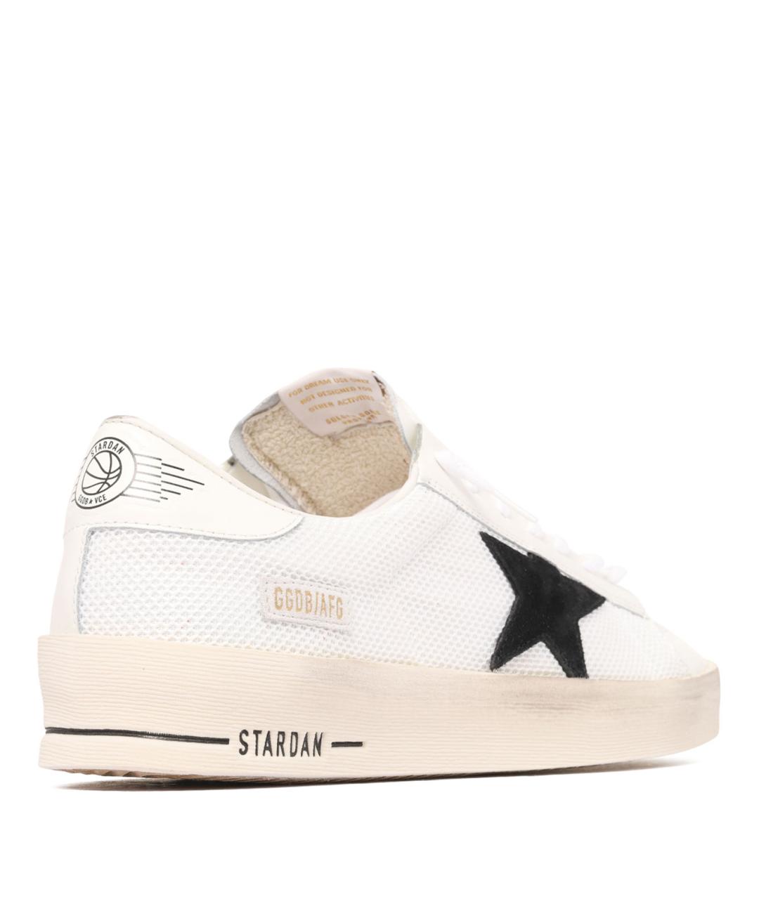 GOLDEN GOOSE DELUXE BRAND Белые текстильные низкие кроссовки / кеды, фото 3