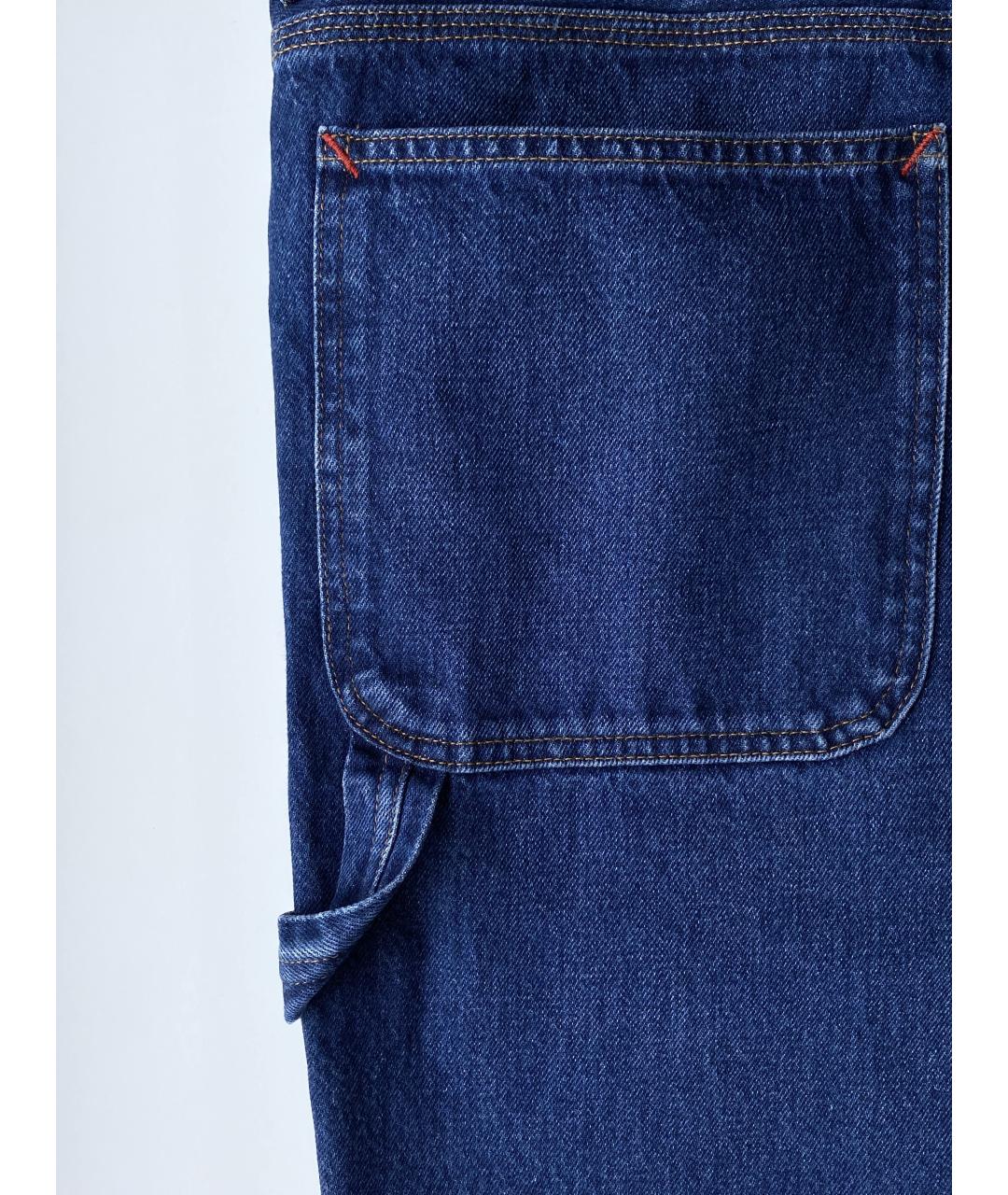 POLO RALPH LAUREN Синие хлопковые прямые джинсы, фото 7