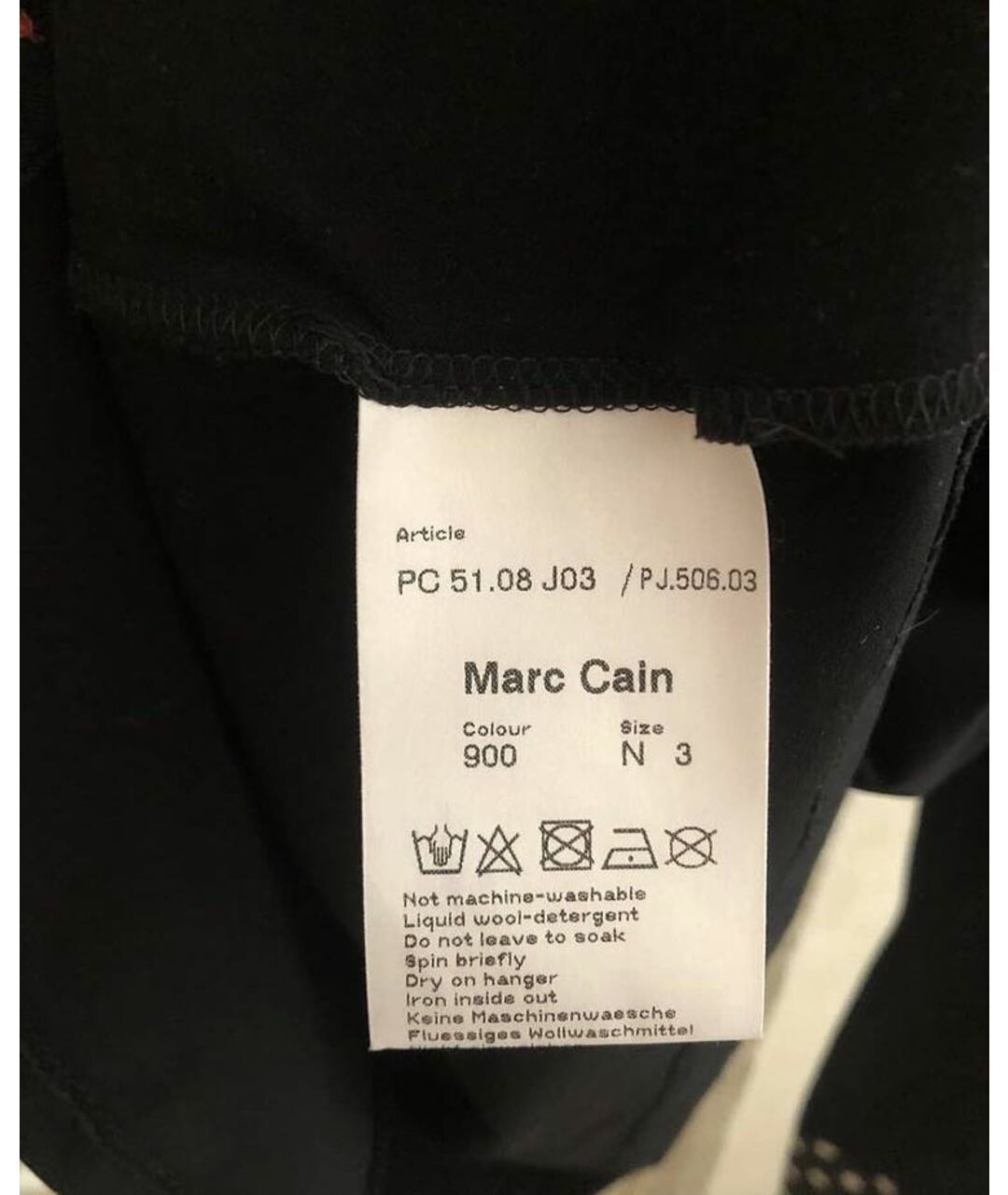 MARC CAIN Темно-синяя полиамидовая рубашка, фото 6