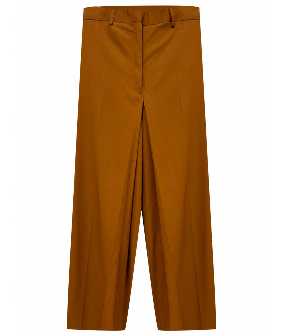 LANVIN Коричневые брюки широкие, фото 1