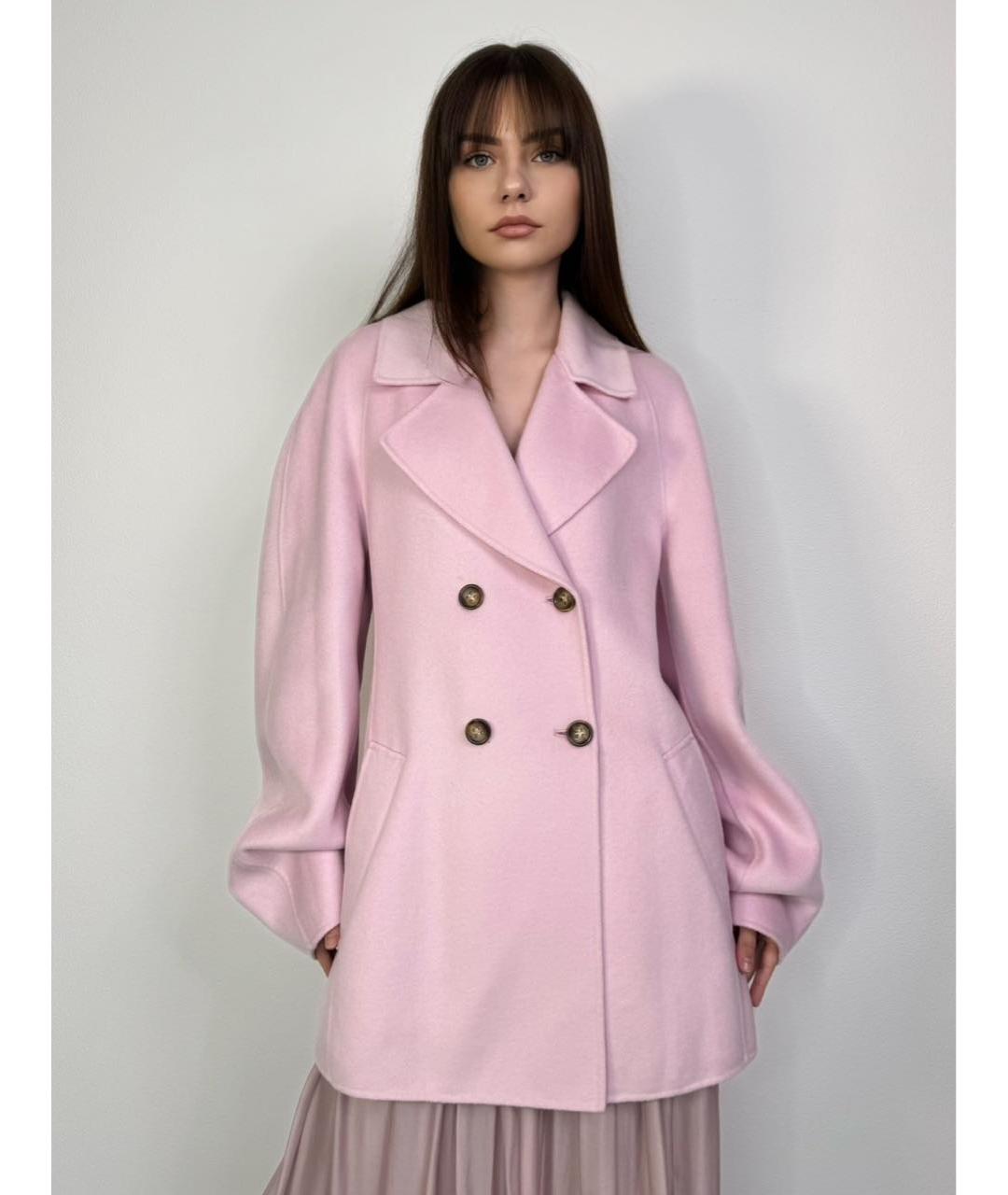 MAX MARA Розовое кашемировое пальто, фото 7