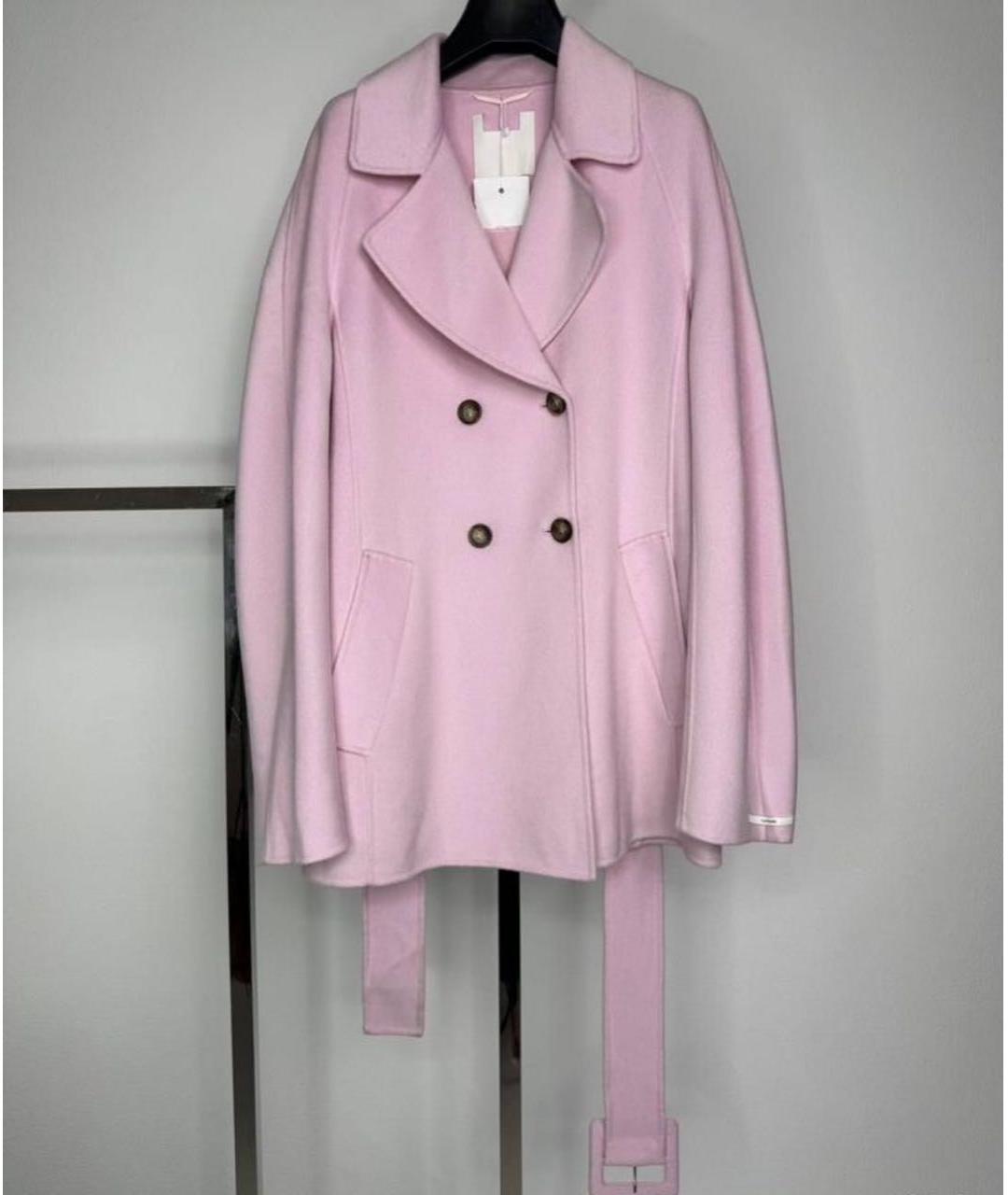 MAX MARA Розовое кашемировое пальто, фото 9