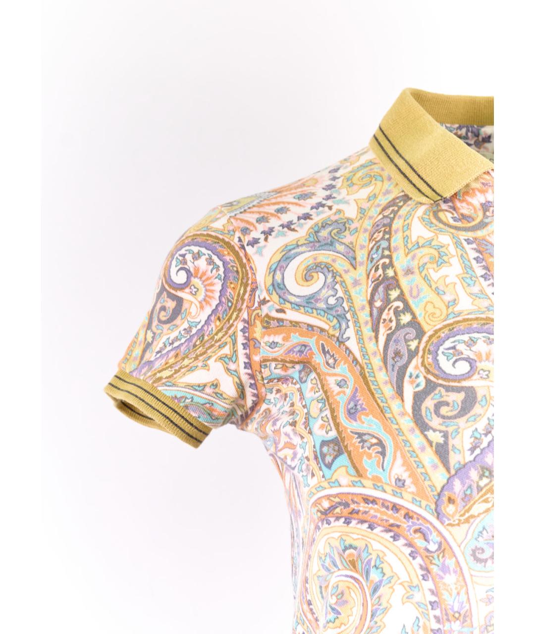 ETRO Мульти хлопко-эластановая футболка, фото 5