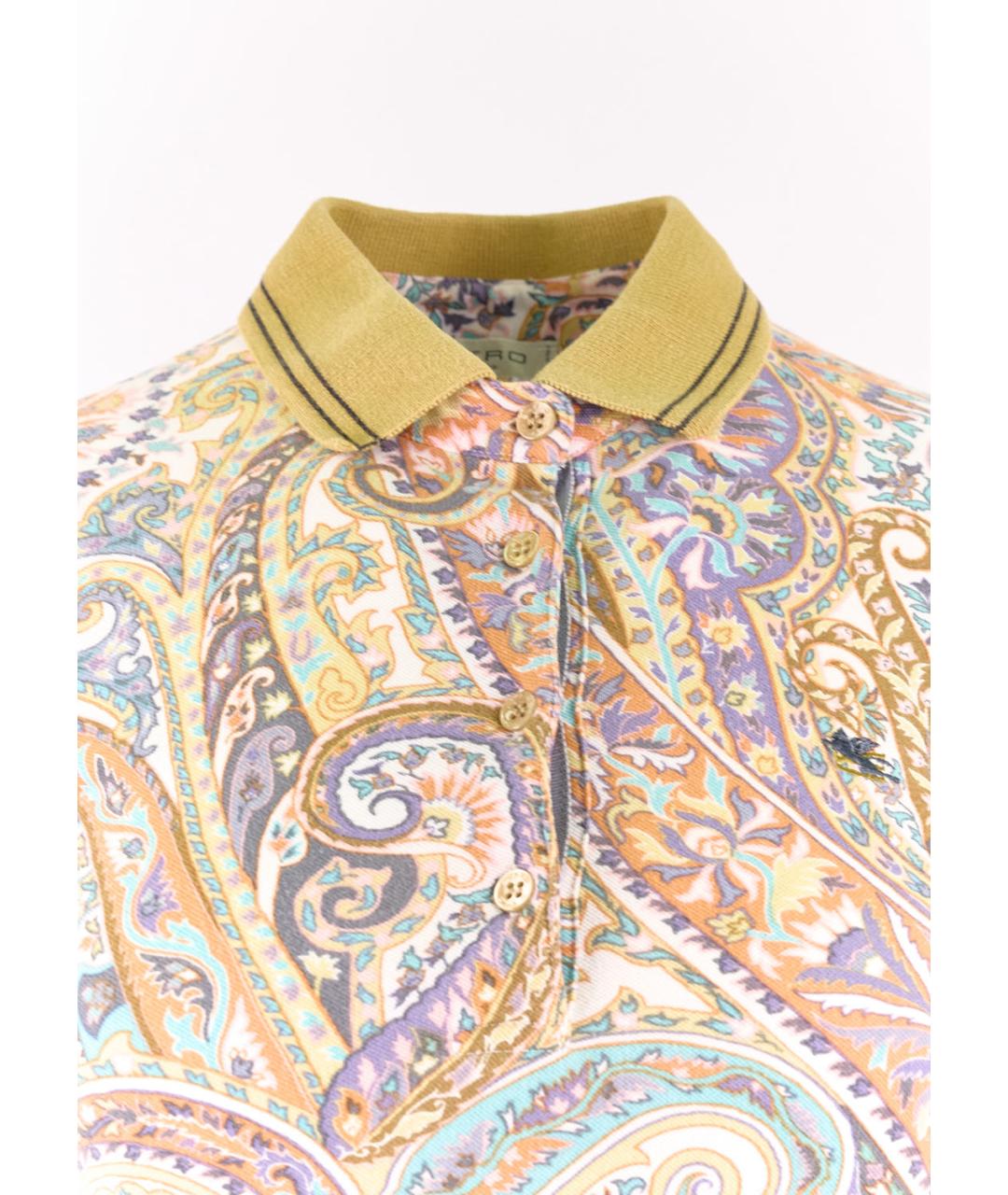 ETRO Мульти хлопко-эластановая футболка, фото 4