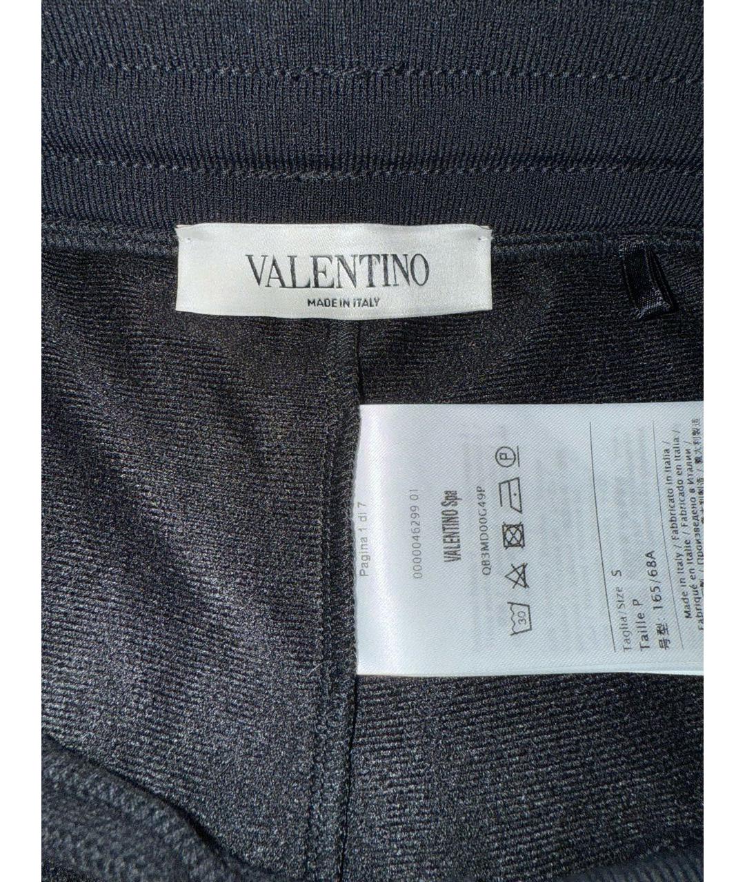 VALENTINO Темно-синие вискозные спортивные брюки и шорты, фото 5