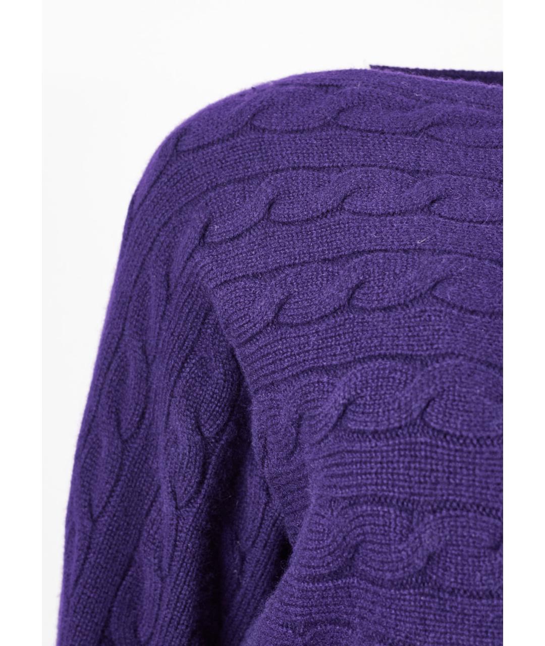 RALPH LAUREN Фиолетовый кашемировый джемпер / свитер, фото 5