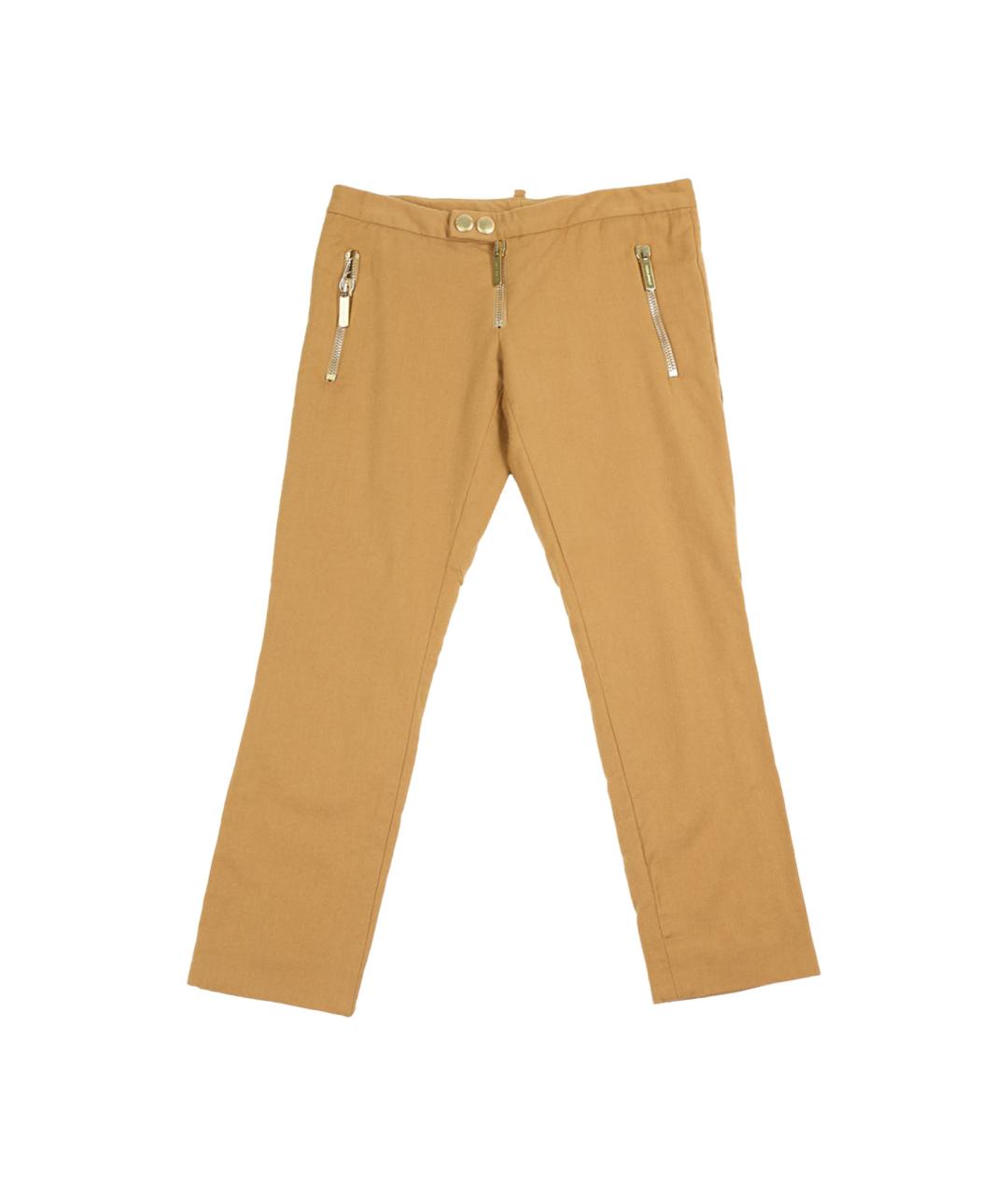 DSQUARED2 Коричневые шерстяные бриджи, фото 1
