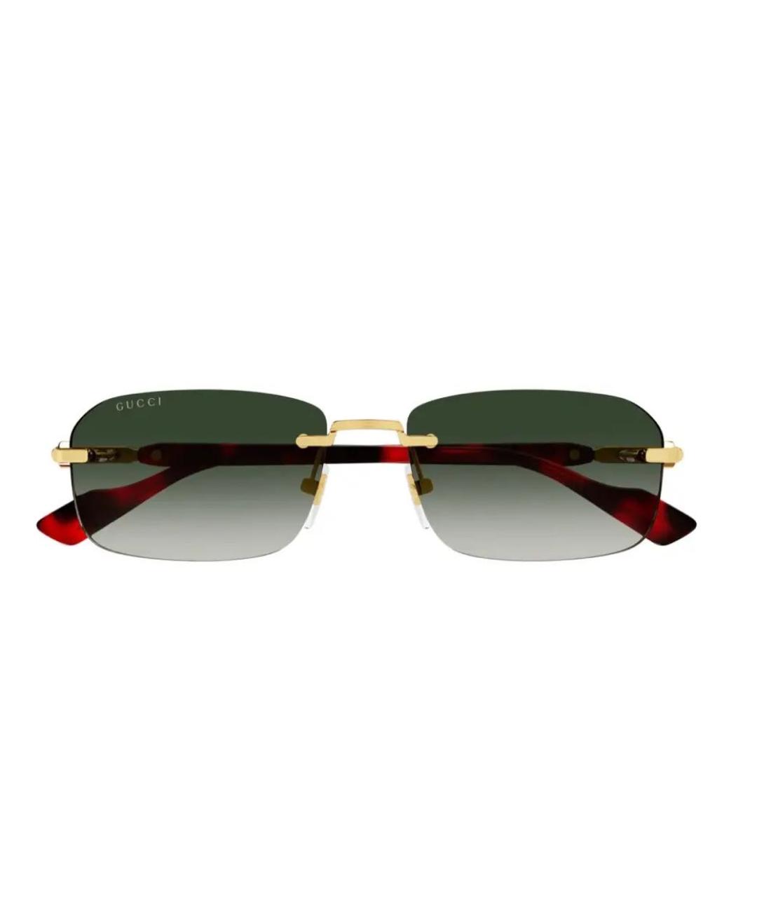 GUCCI Черные металлические солнцезащитные очки, фото 2