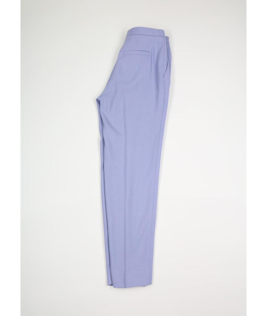 ESCADA Фиолетовые шерстяные прямые брюки, фото 6